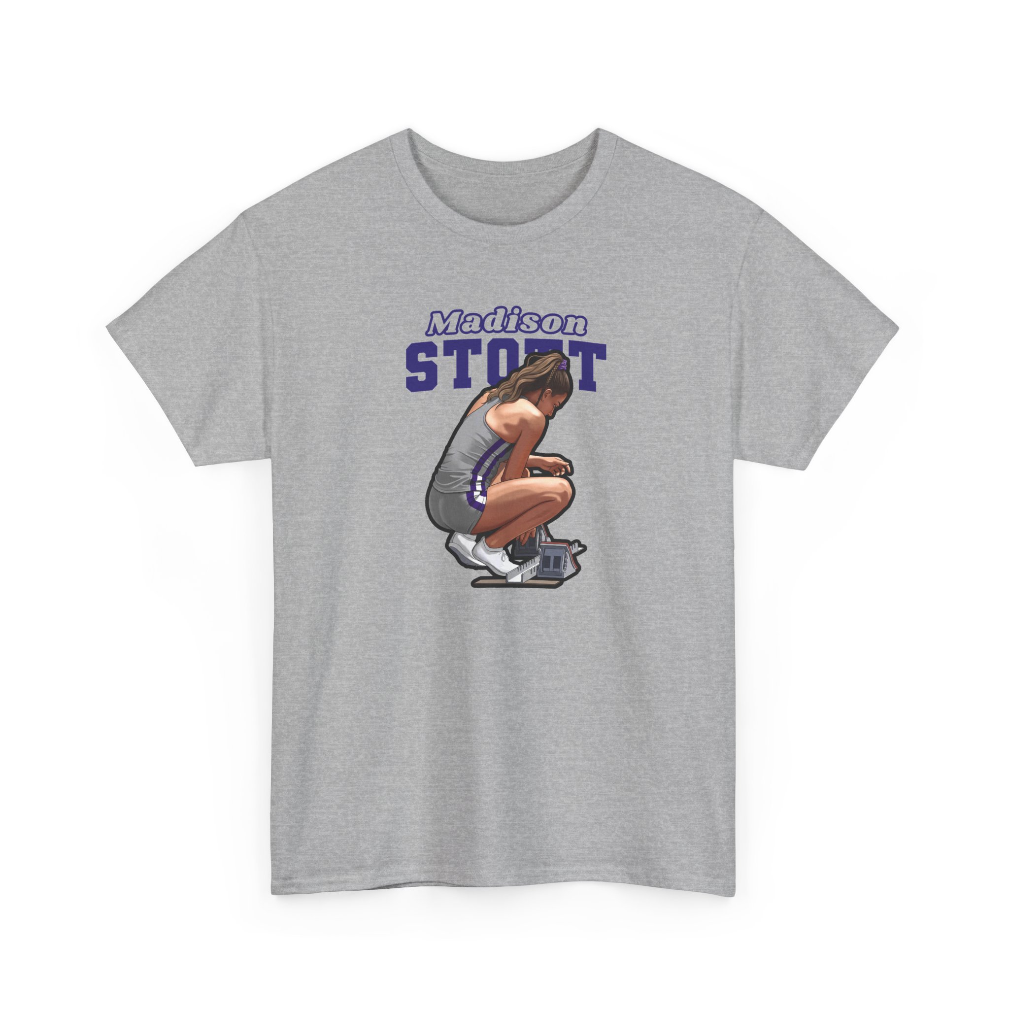 Tee — character_name_arch in Grey