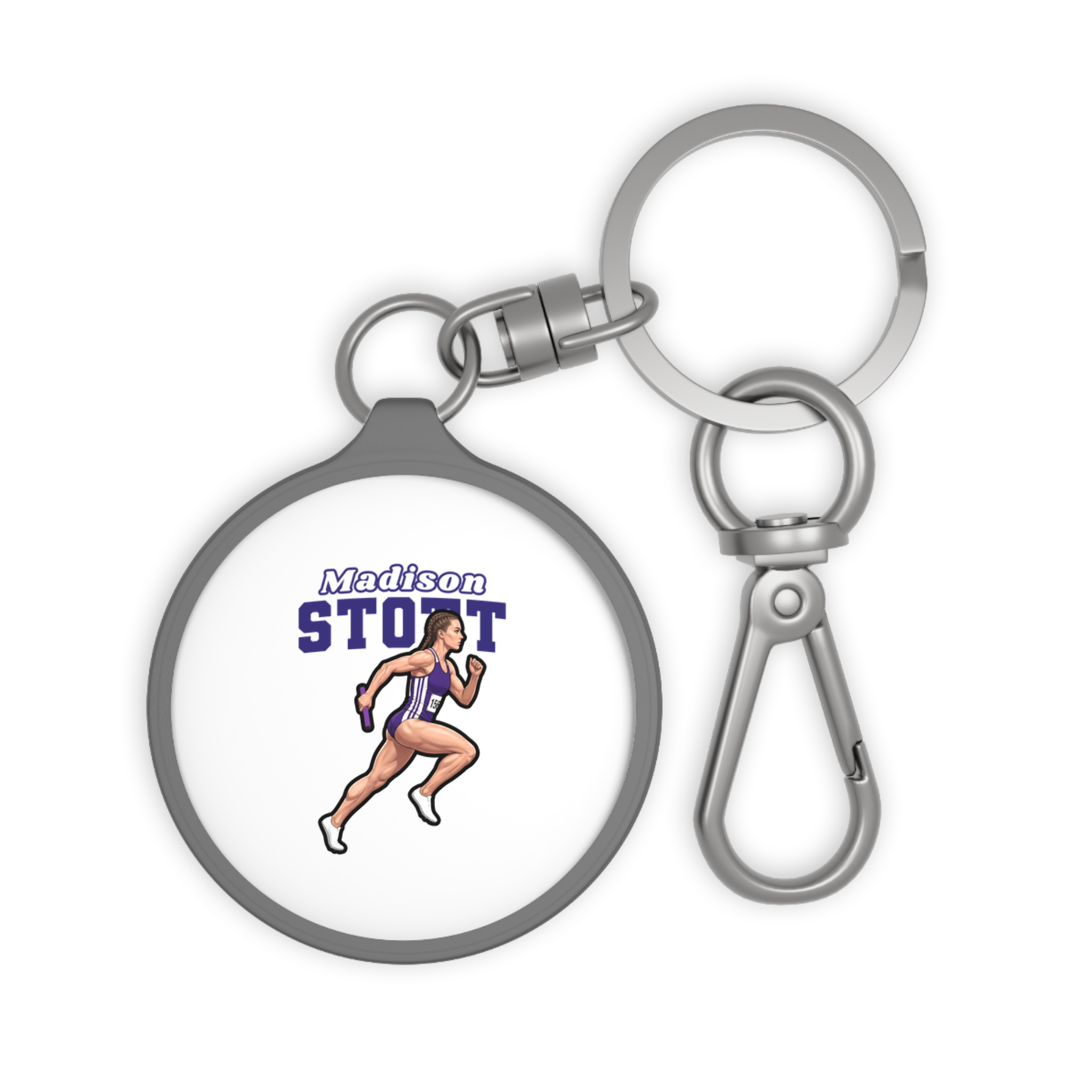 Keychain — character_name_arch in Grey