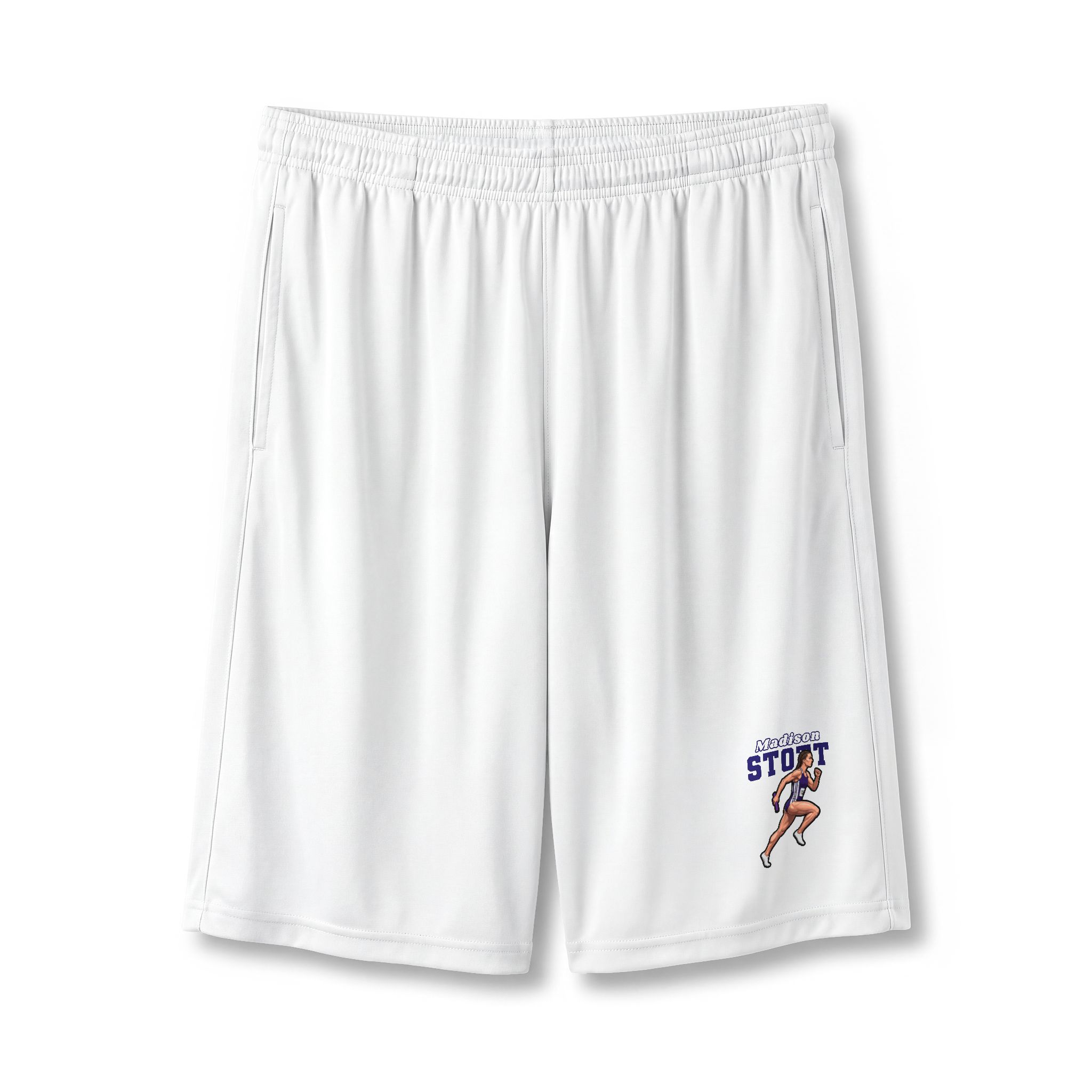 Shorts — character_name_arch in White
