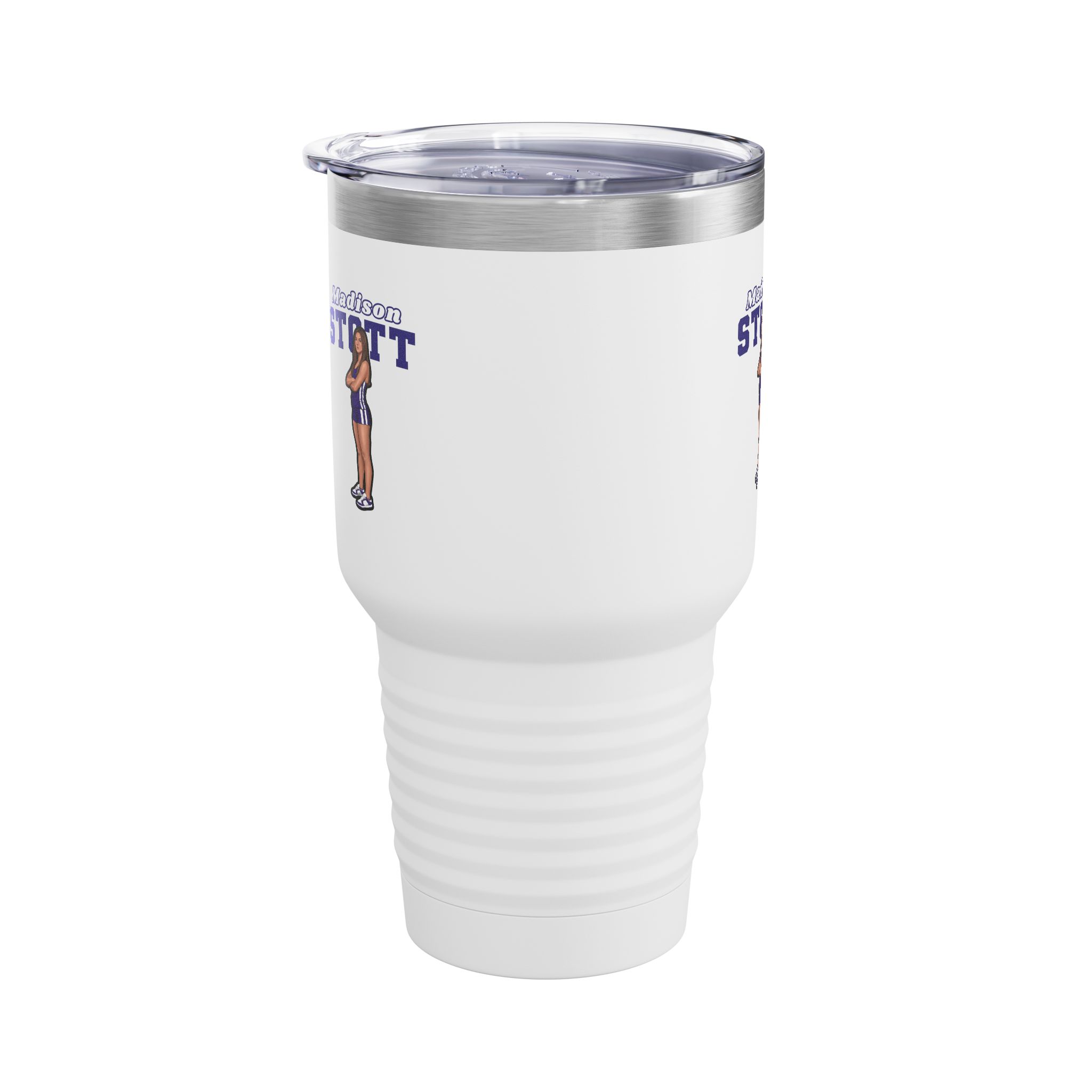 30oz Tumbler — character_name_arch in White