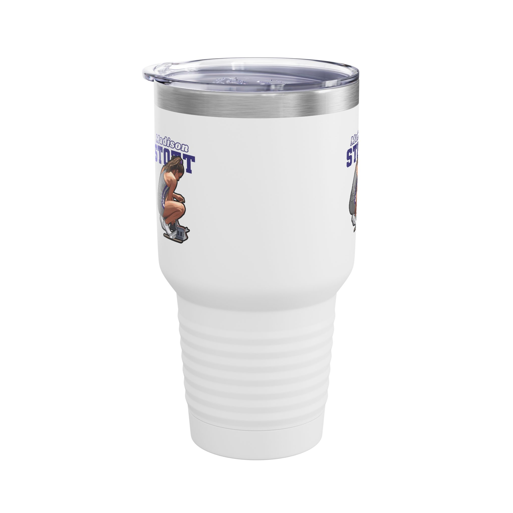 30oz Tumbler — character_name_arch in White