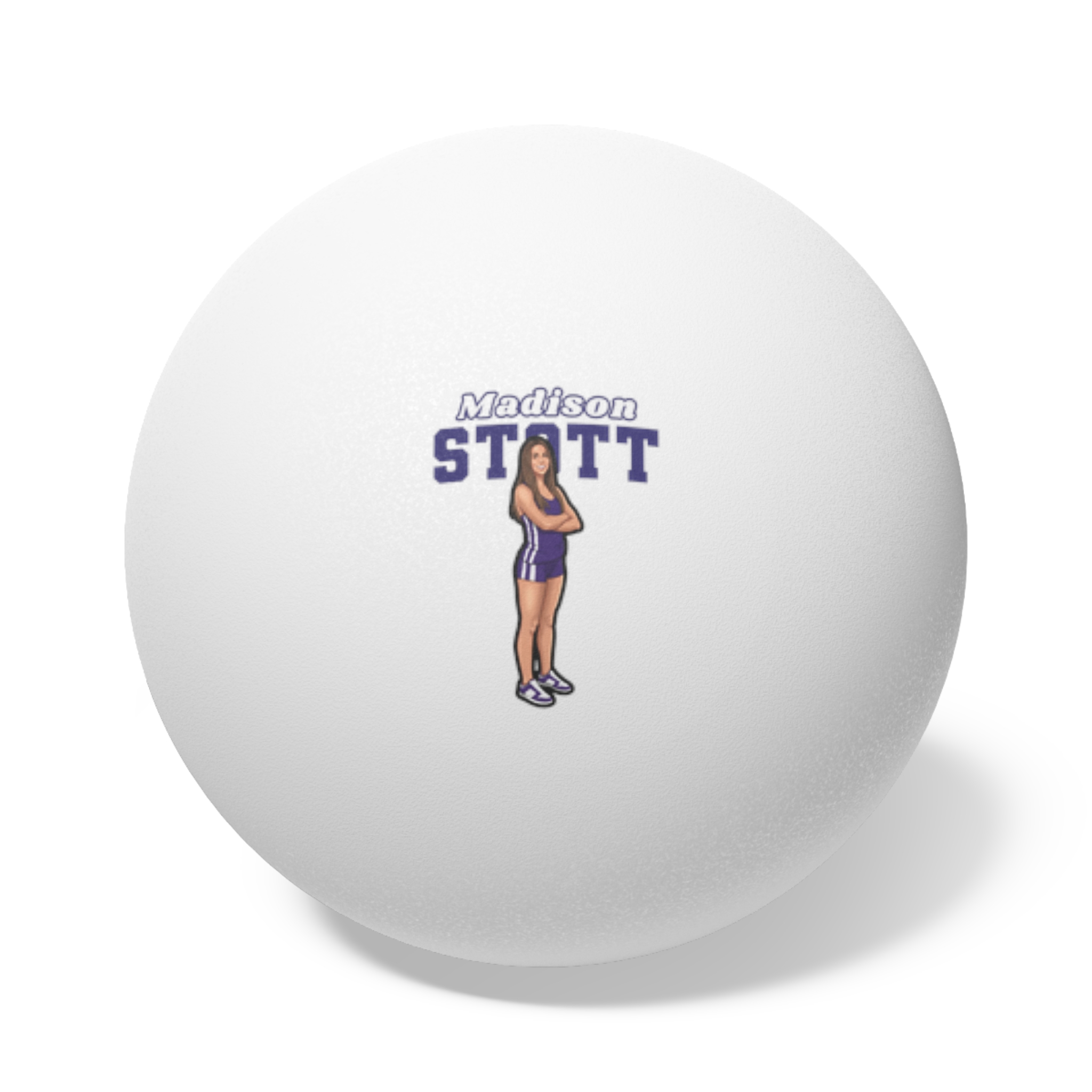 Ping Pong Balls, 6 pcs — character_name_arch in White