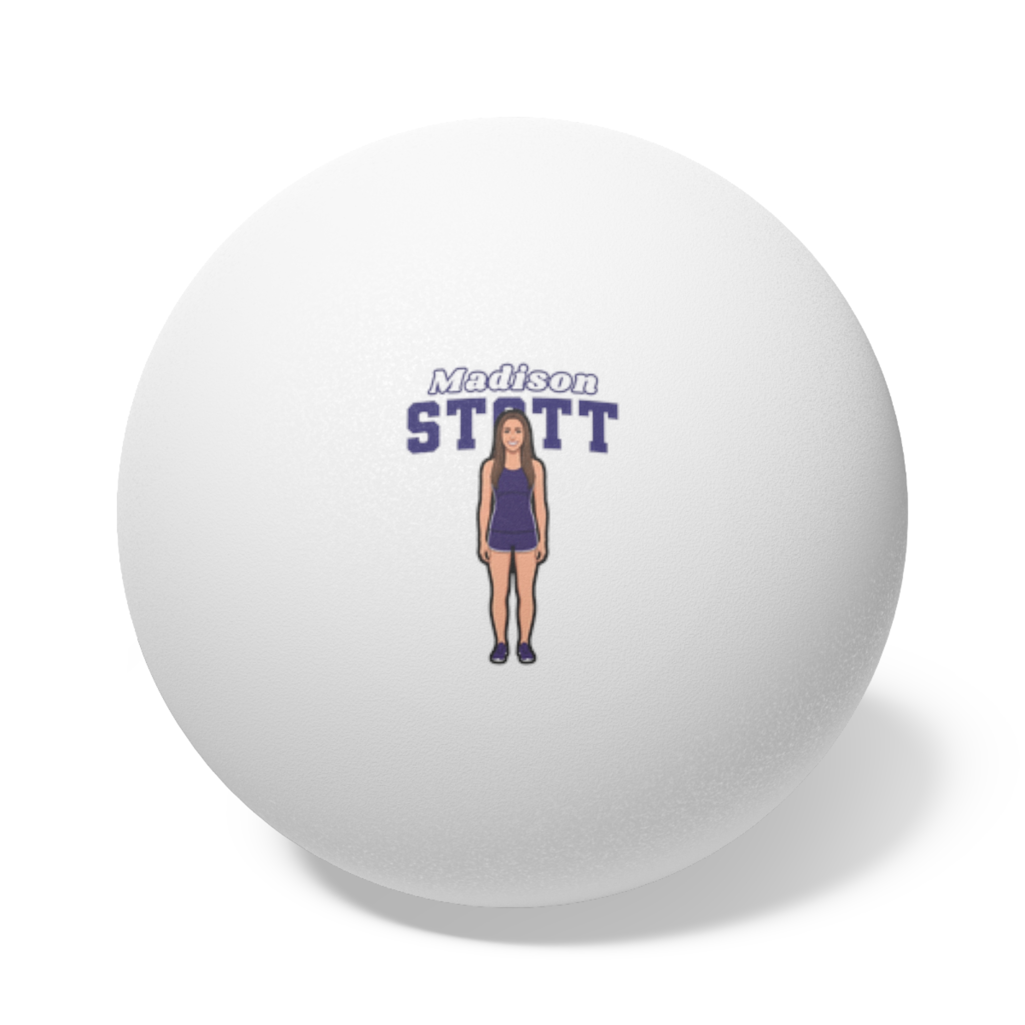 Ping Pong Balls, 6 pcs — character_name_arch in White