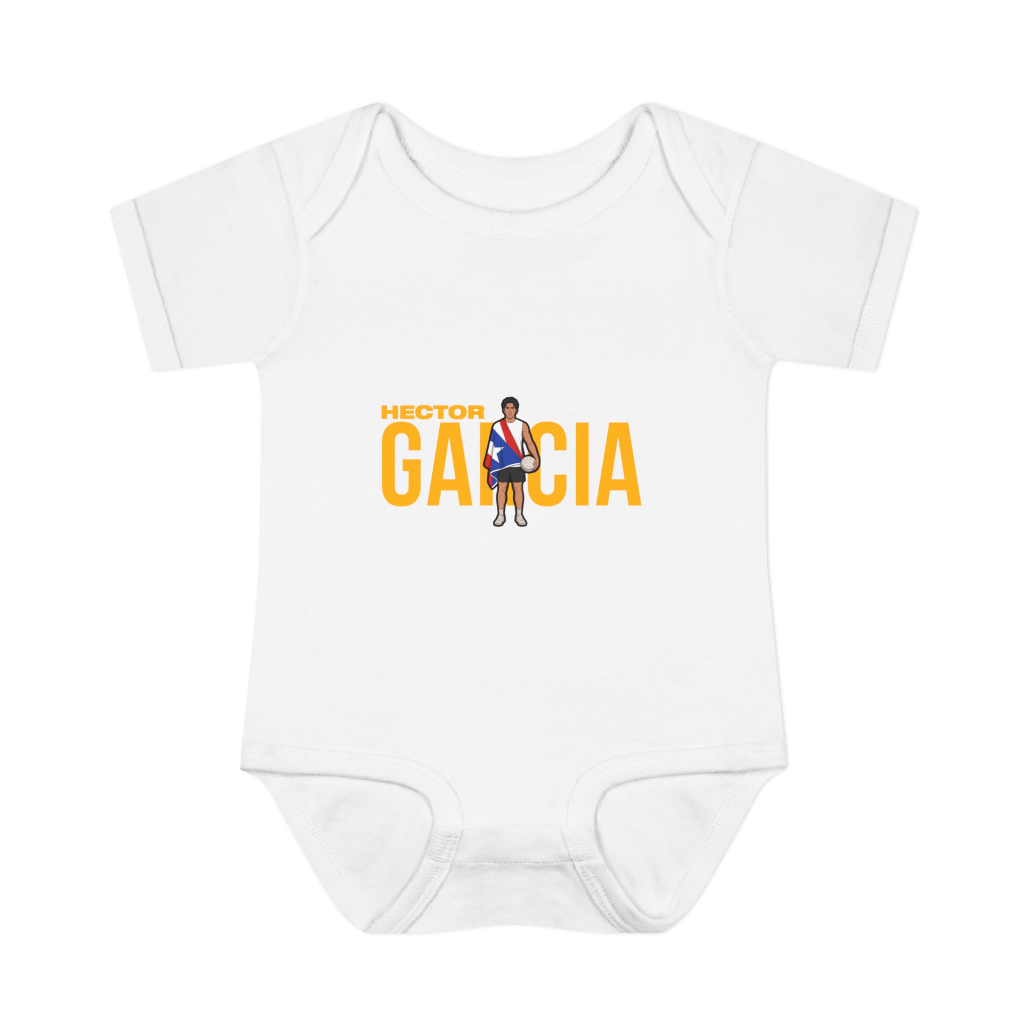 Baby Onesie — character_player_name in White