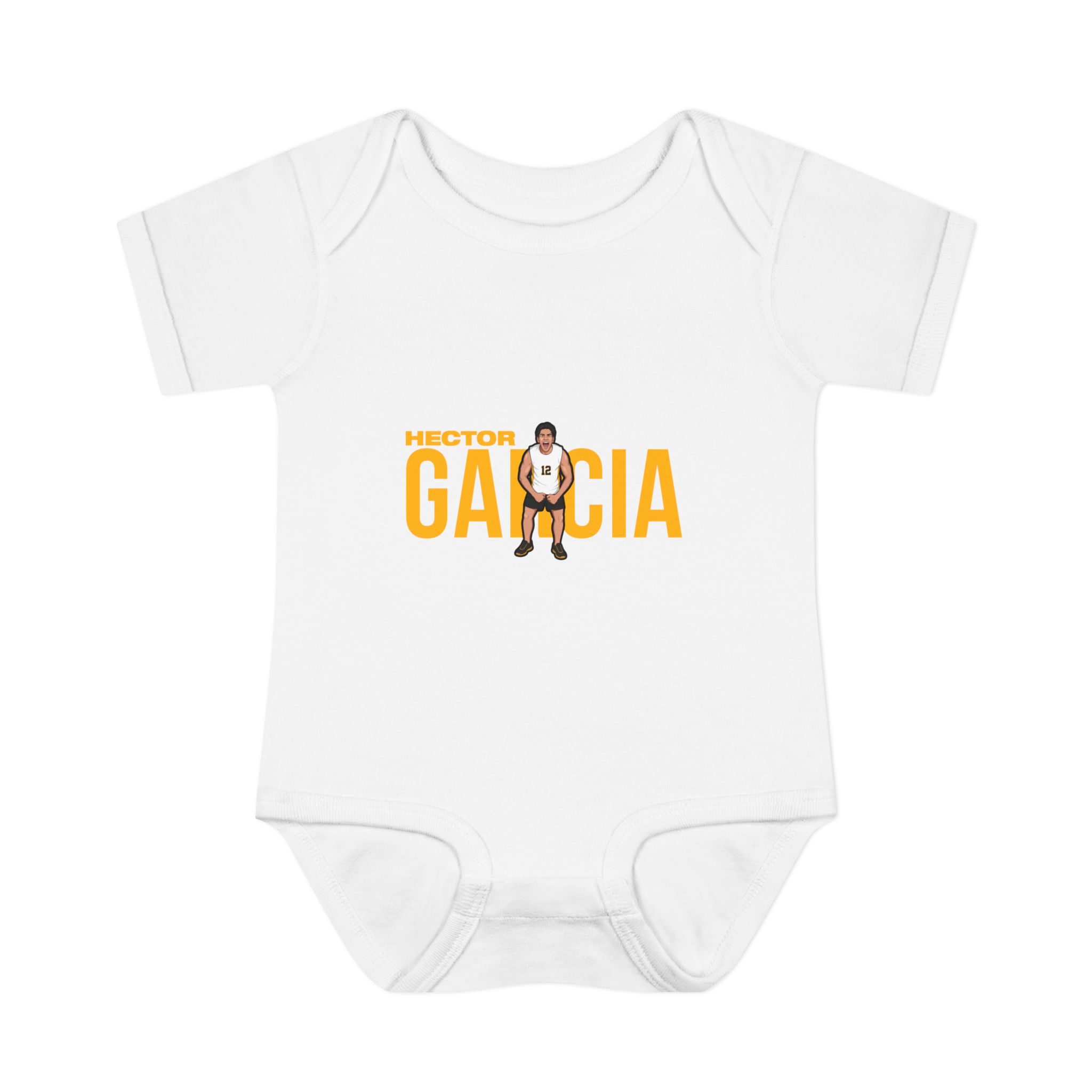 Baby Onesie — character_player_name in White