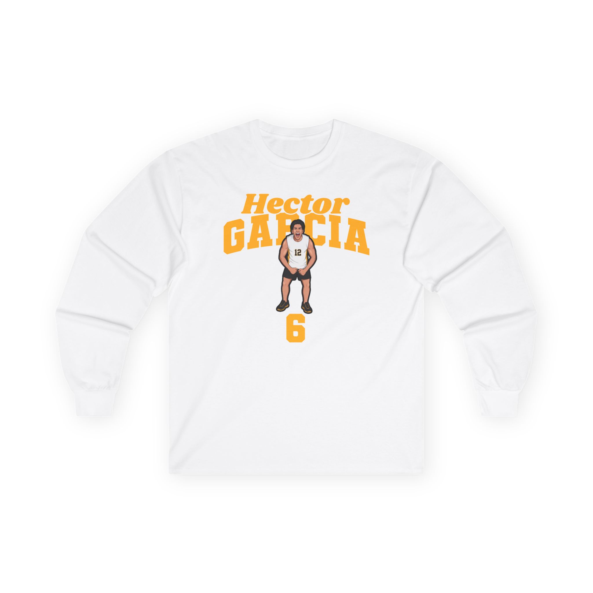 Long Sleeve Tee — character_signature_arch in White