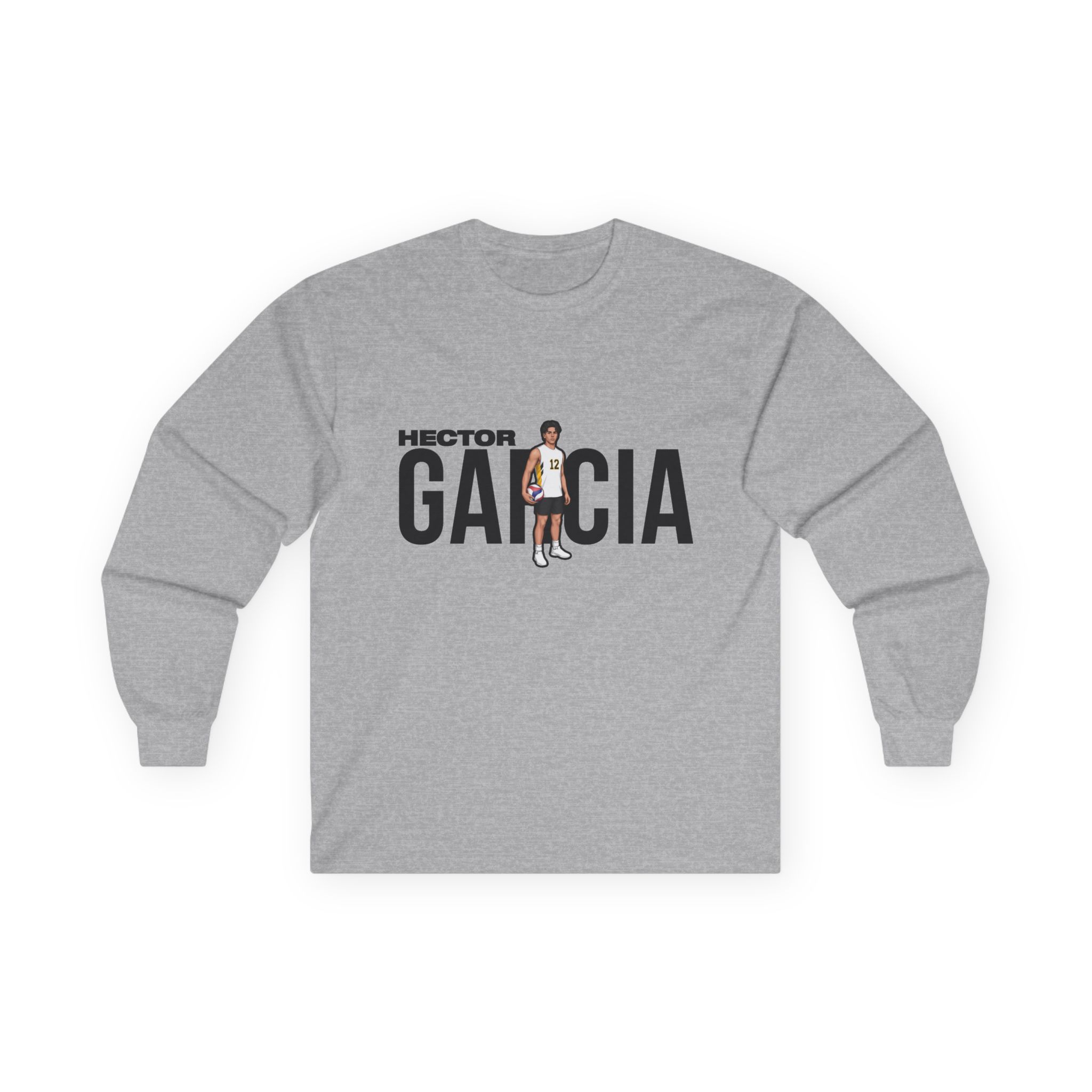 Long Sleeve Tee — character_player_name in Grey