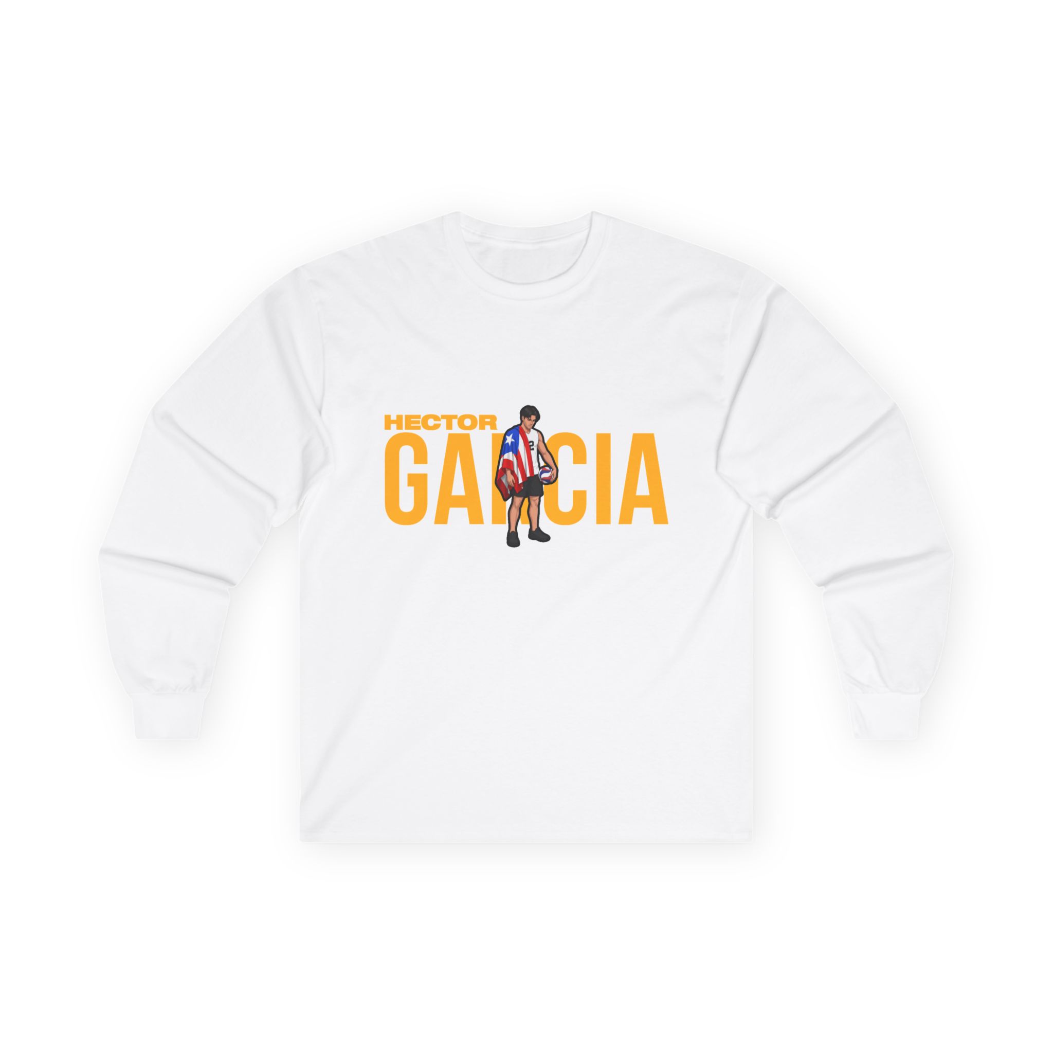 Long Sleeve Tee — character_player_name in White