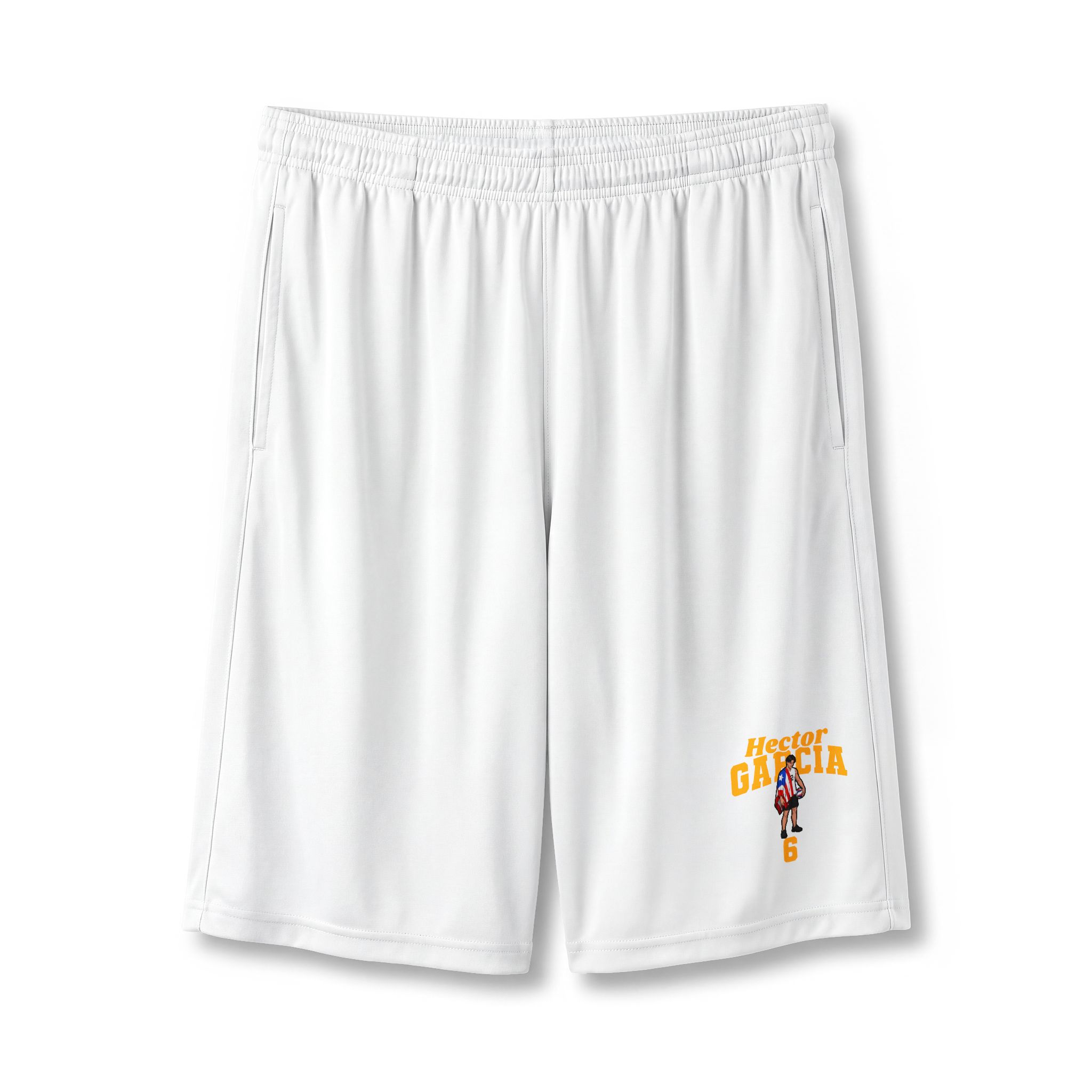 Shorts — character_signature_arch in White