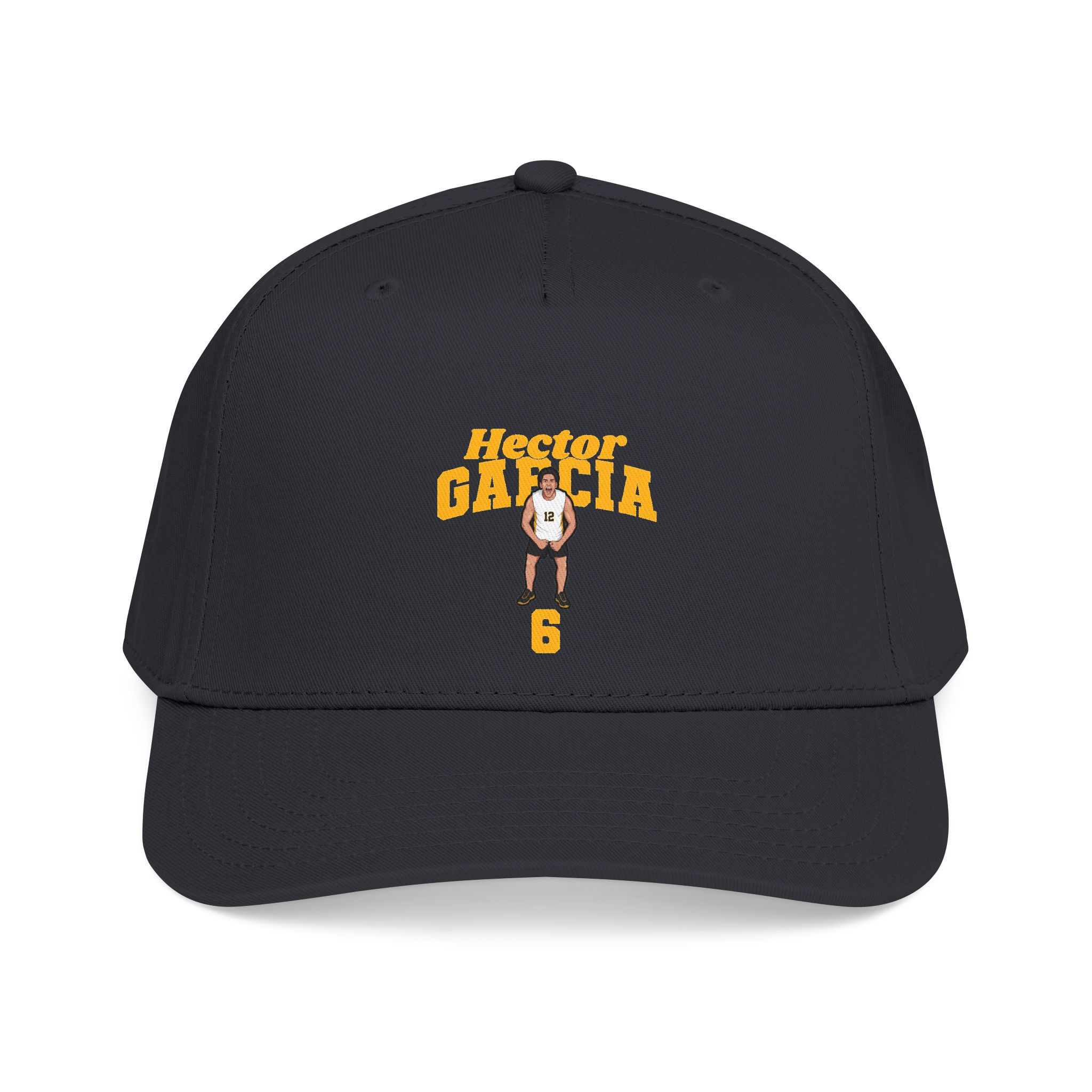 Baseball Cap — character_signature_arch in Black
