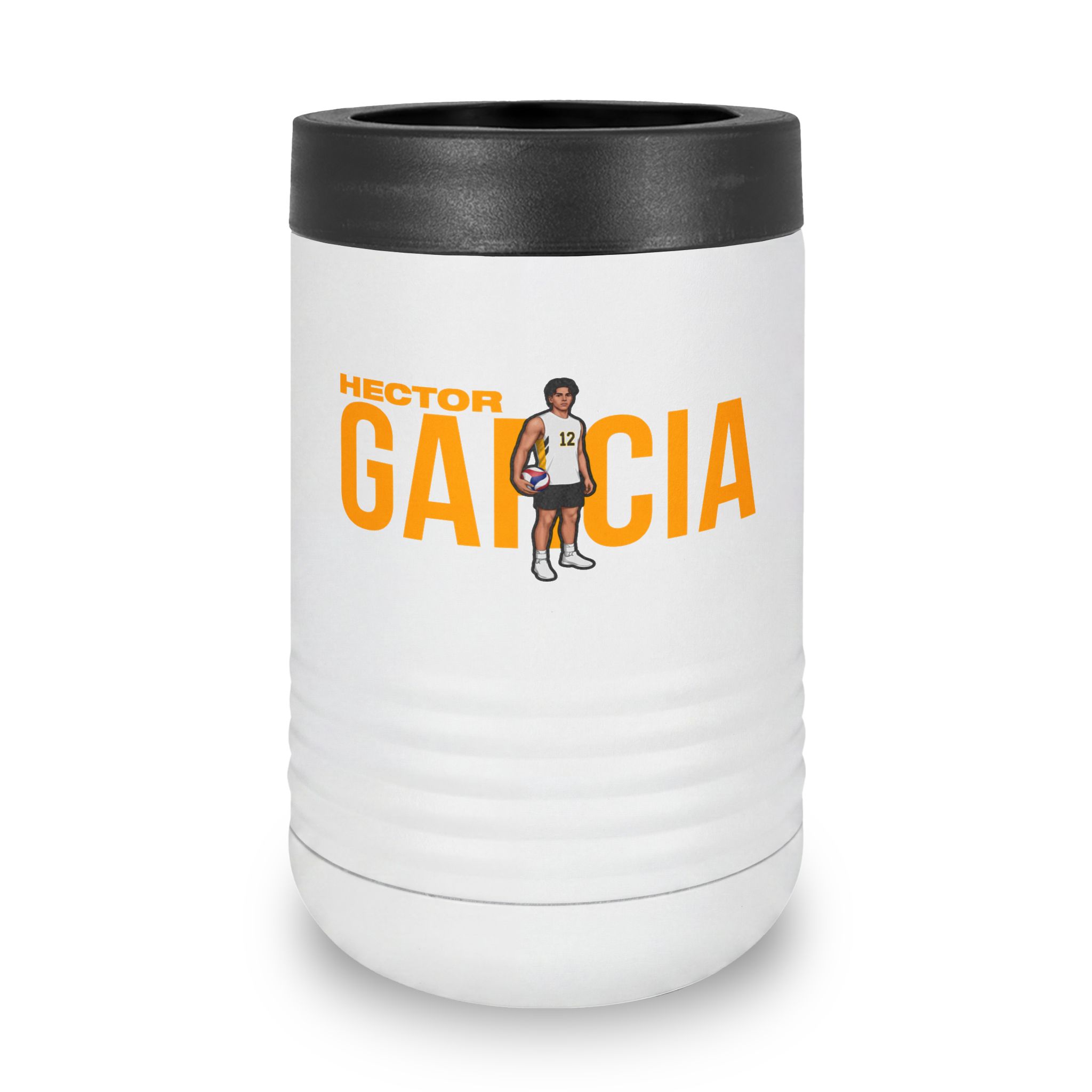 Stainless Can Cooler — character_player_name in White