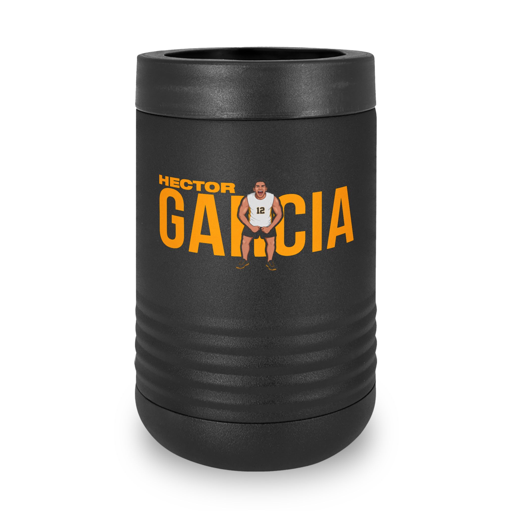 Stainless Can Cooler — character_player_name in Black