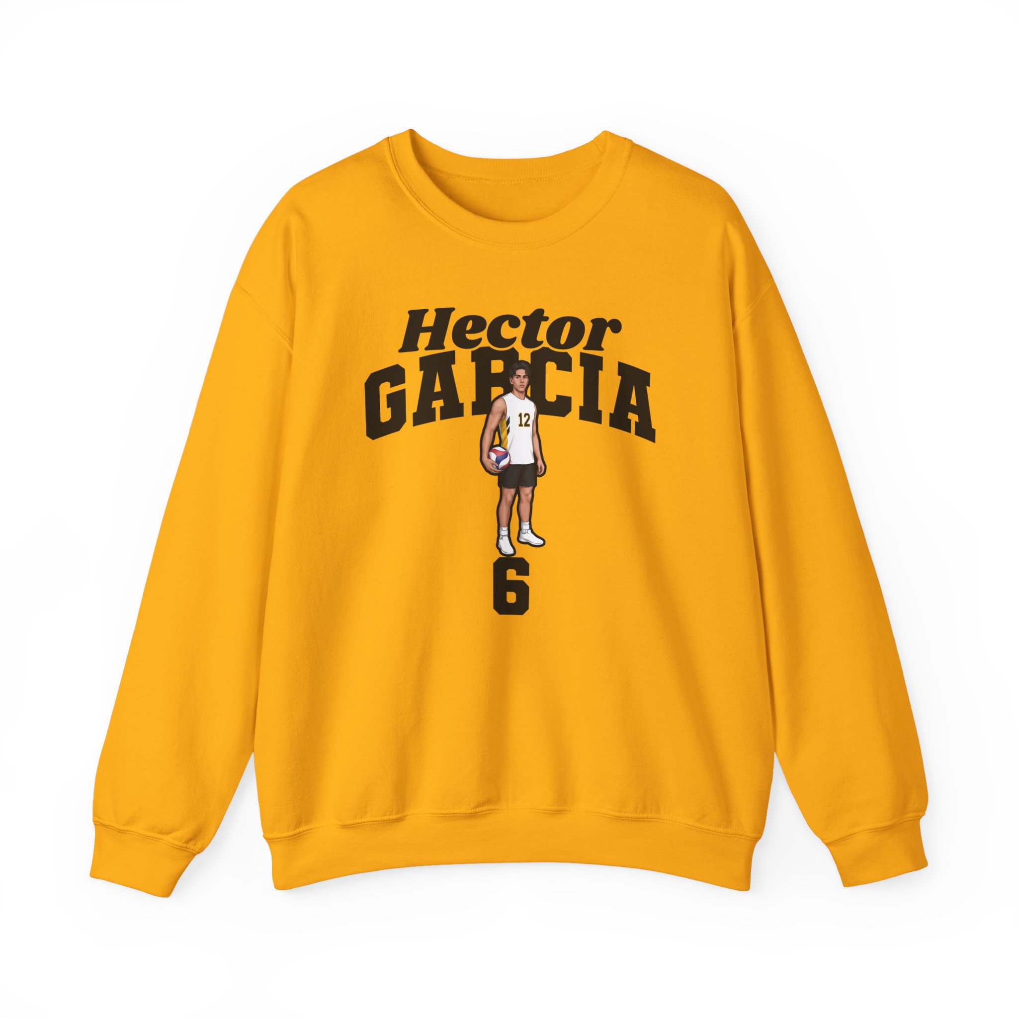 Crewneck Sweatshirt — character_signature_arch in Gold