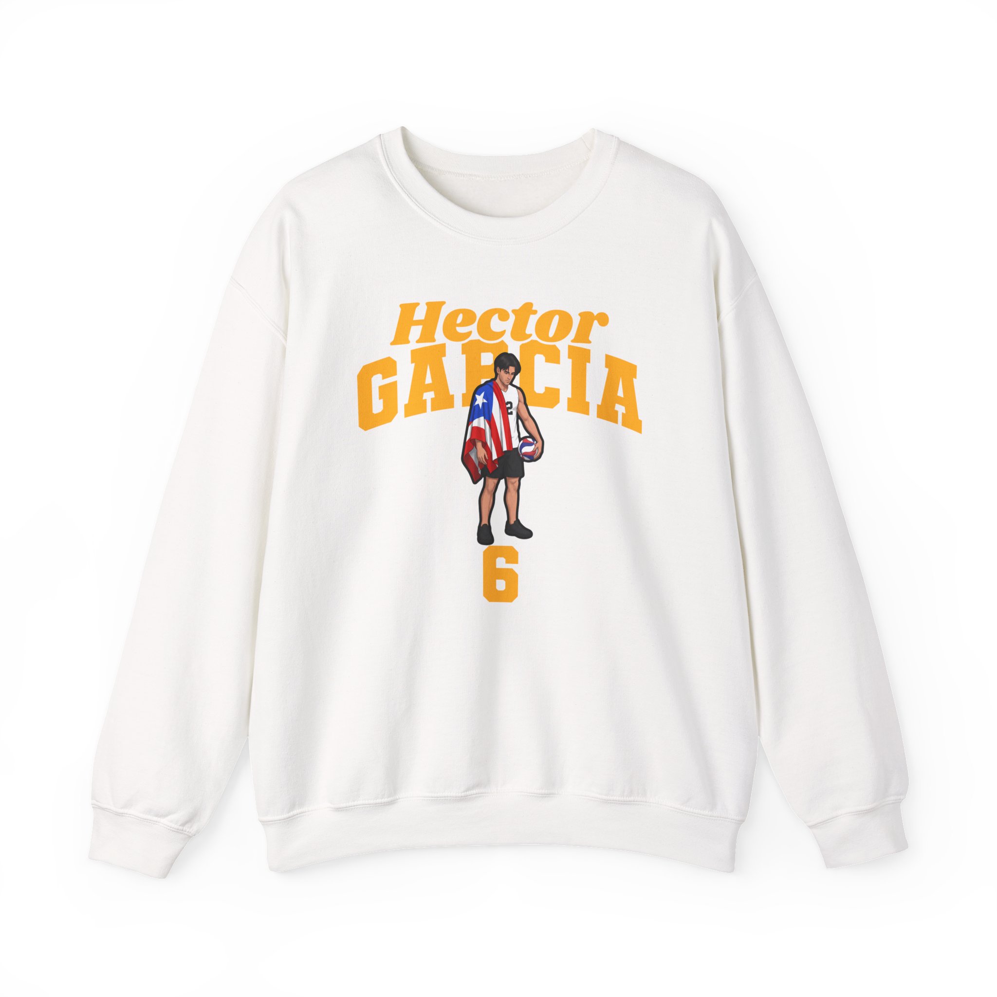 Crewneck Sweatshirt — character_signature_arch in White