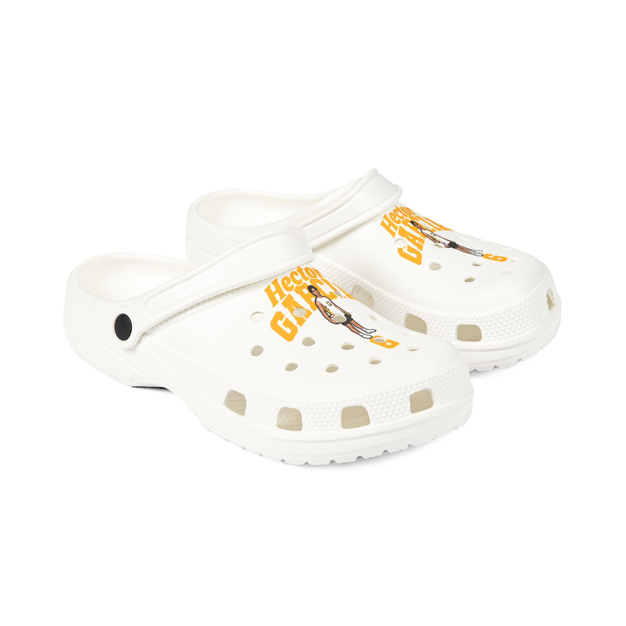 Rubber Clogs — character_signature_arch in White