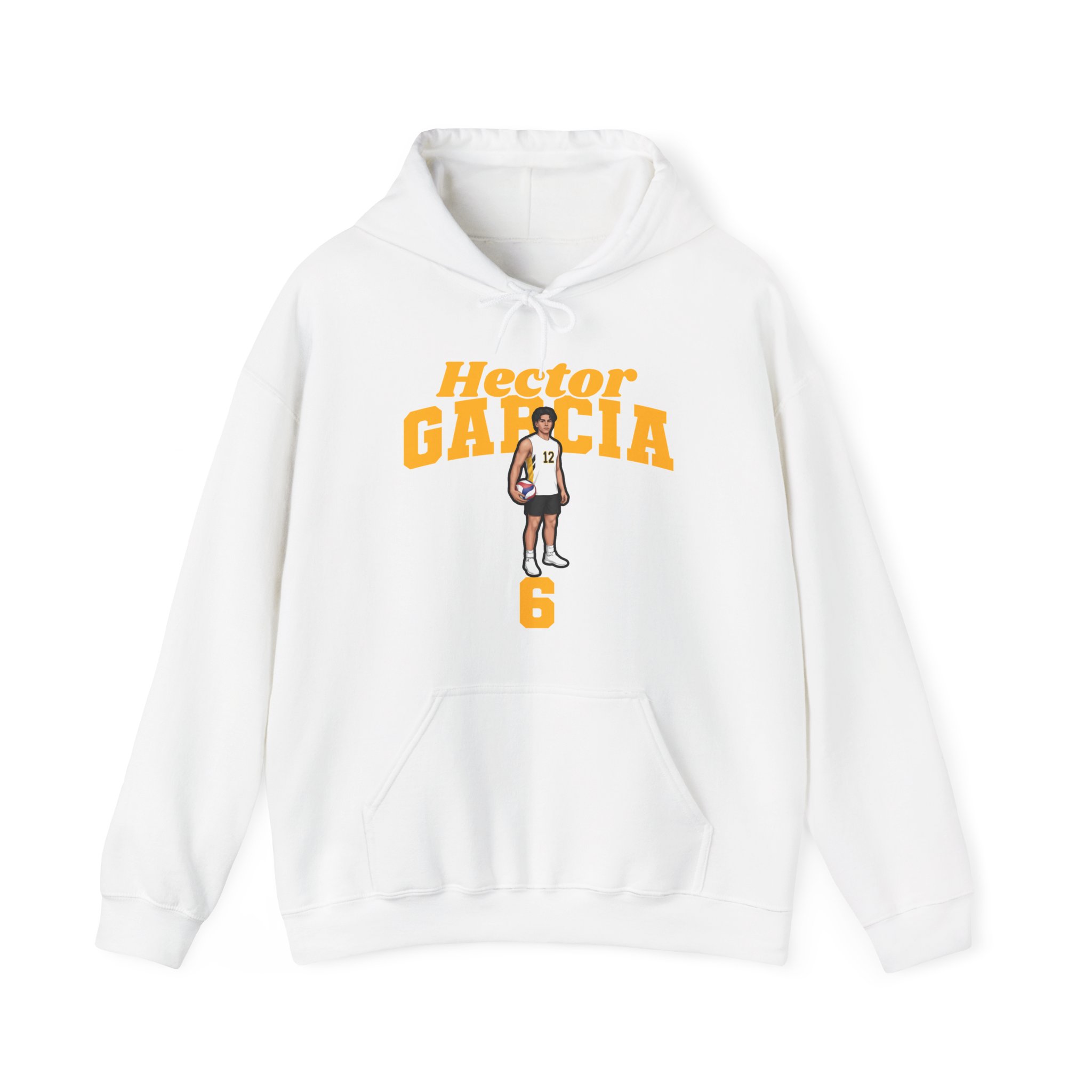 Hoodie — character_signature_arch in White