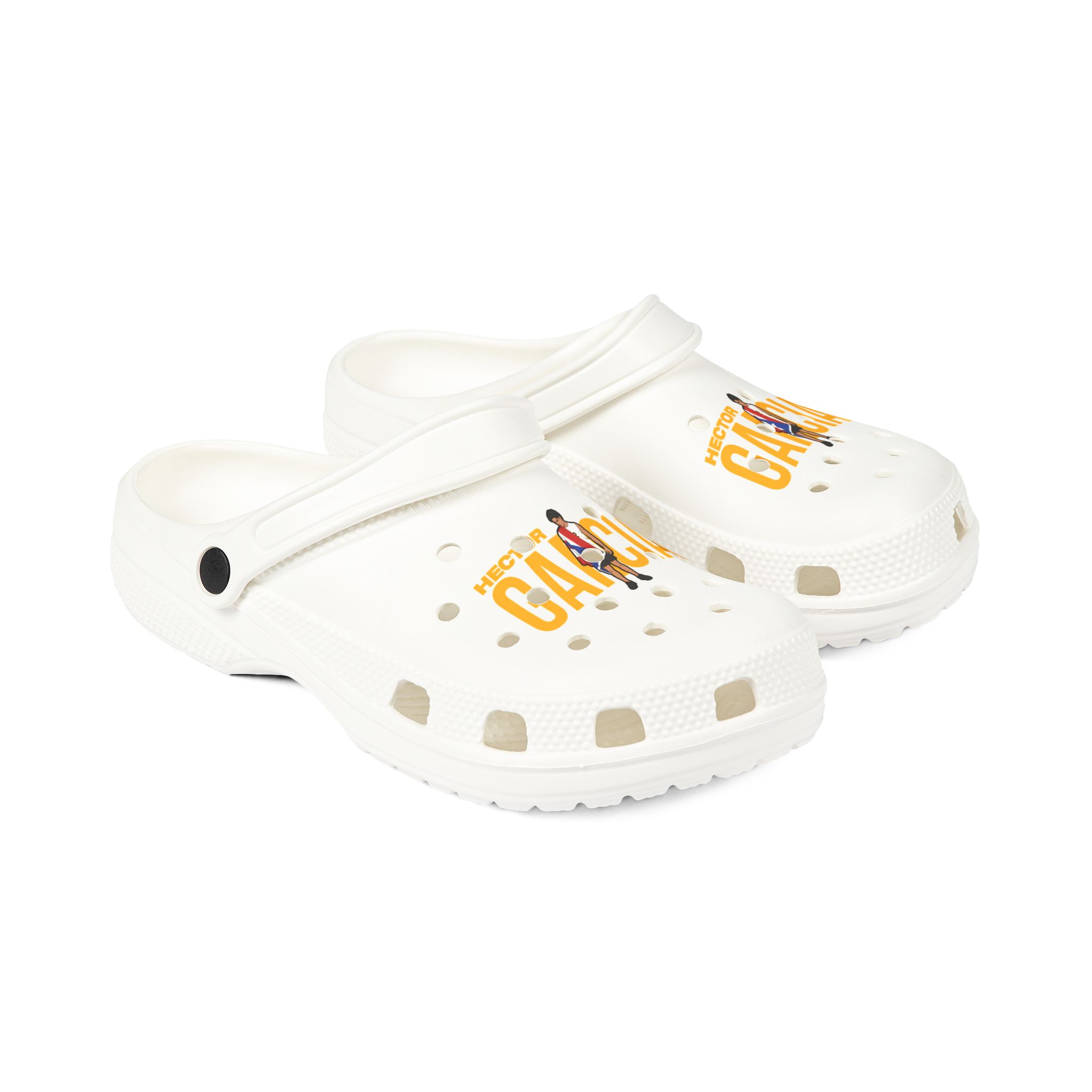 Rubber Clogs — character_player_name in White