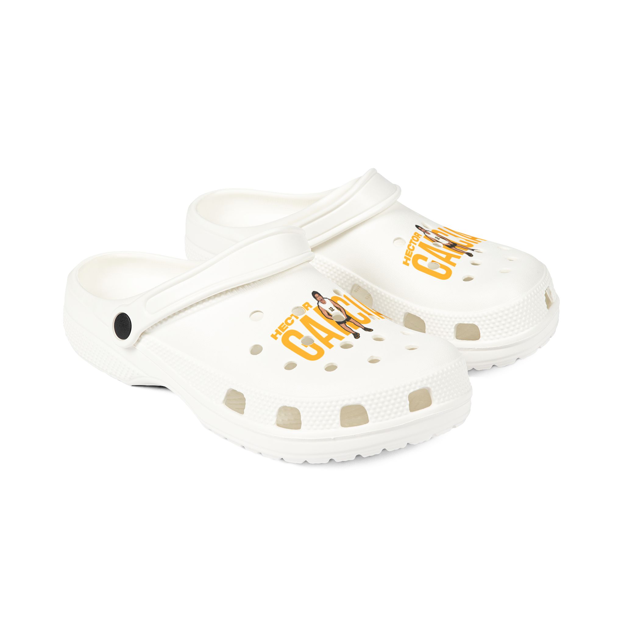 Rubber Clogs — character_player_name in White