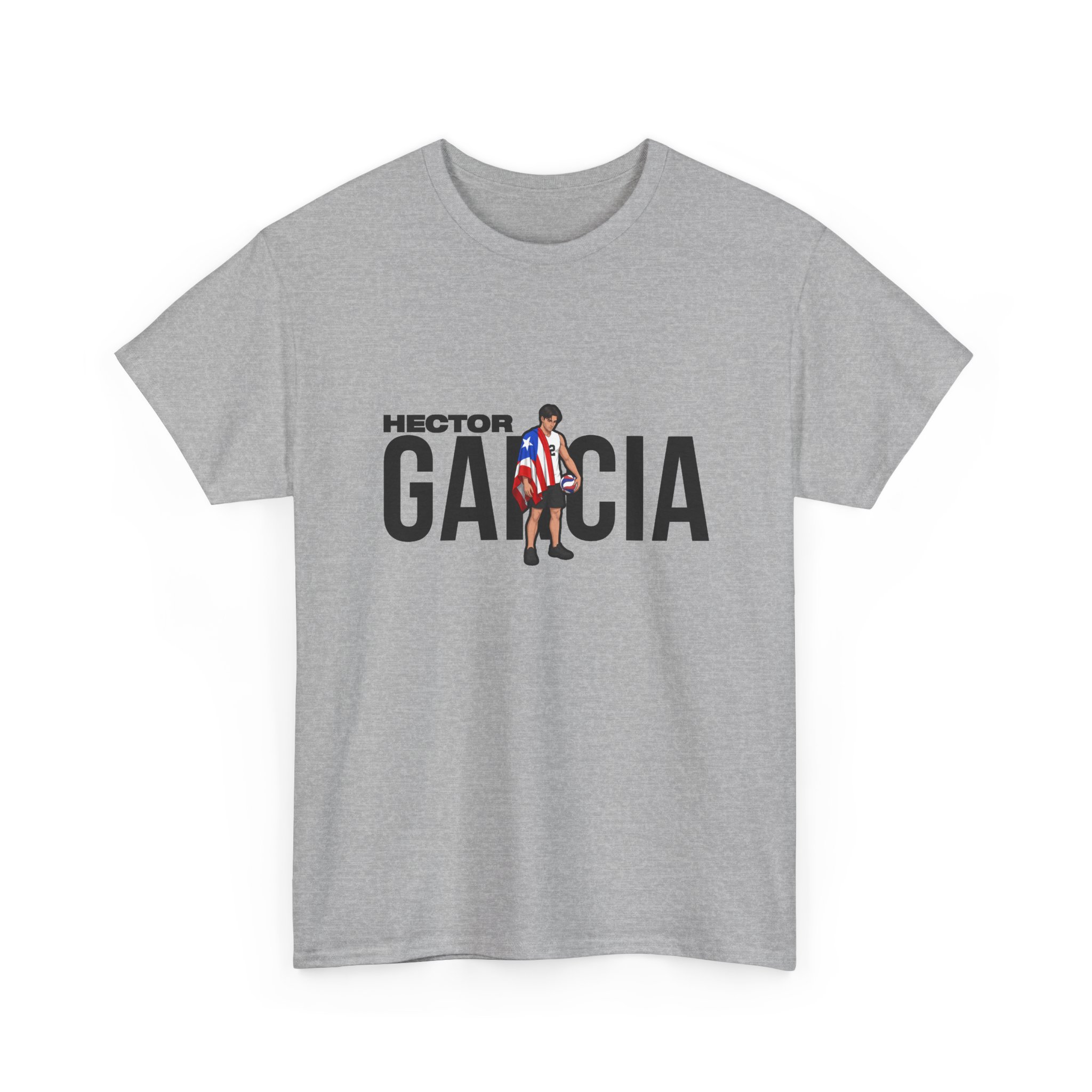 Tee — character_player_name in Grey