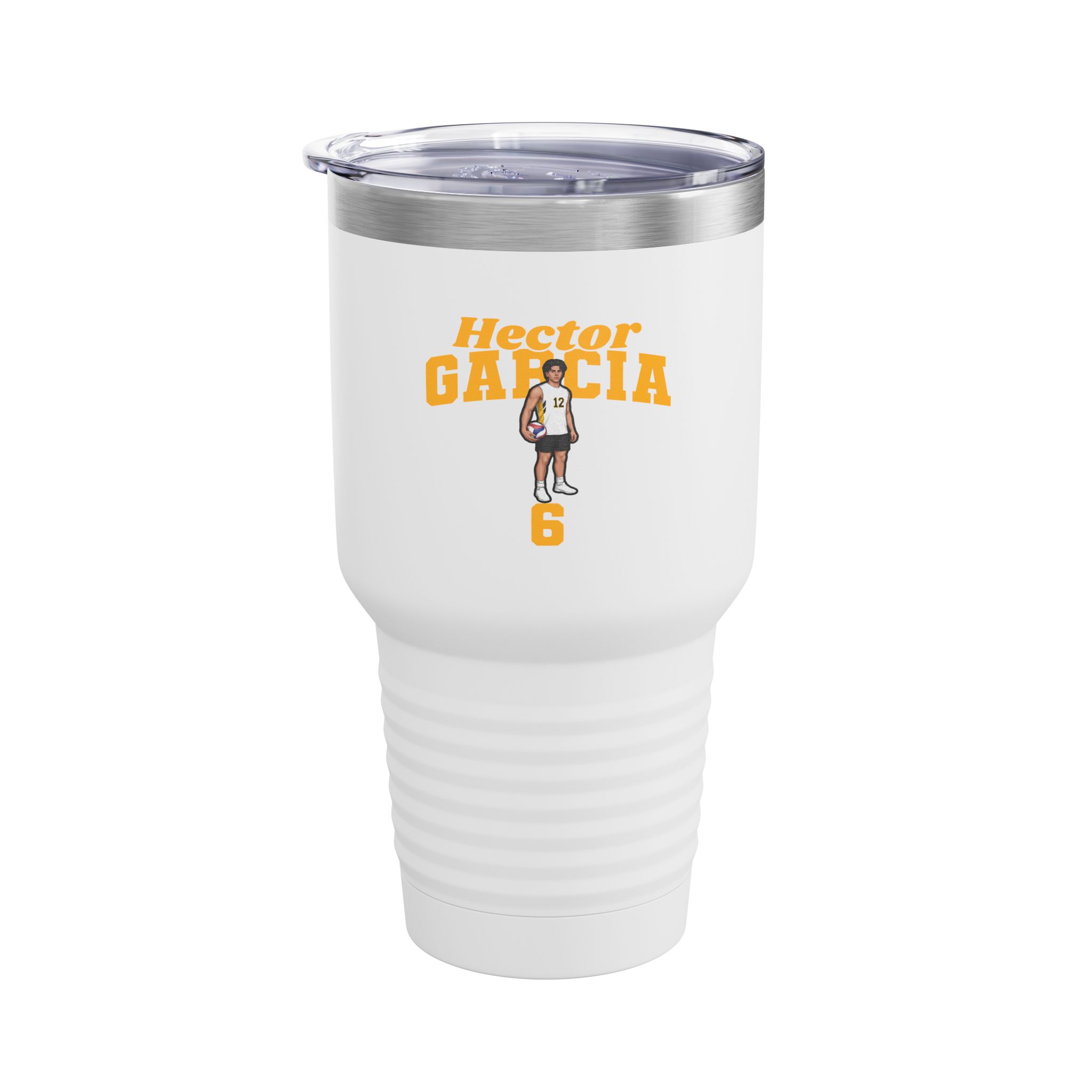 30oz Tumbler — character_signature_arch in White