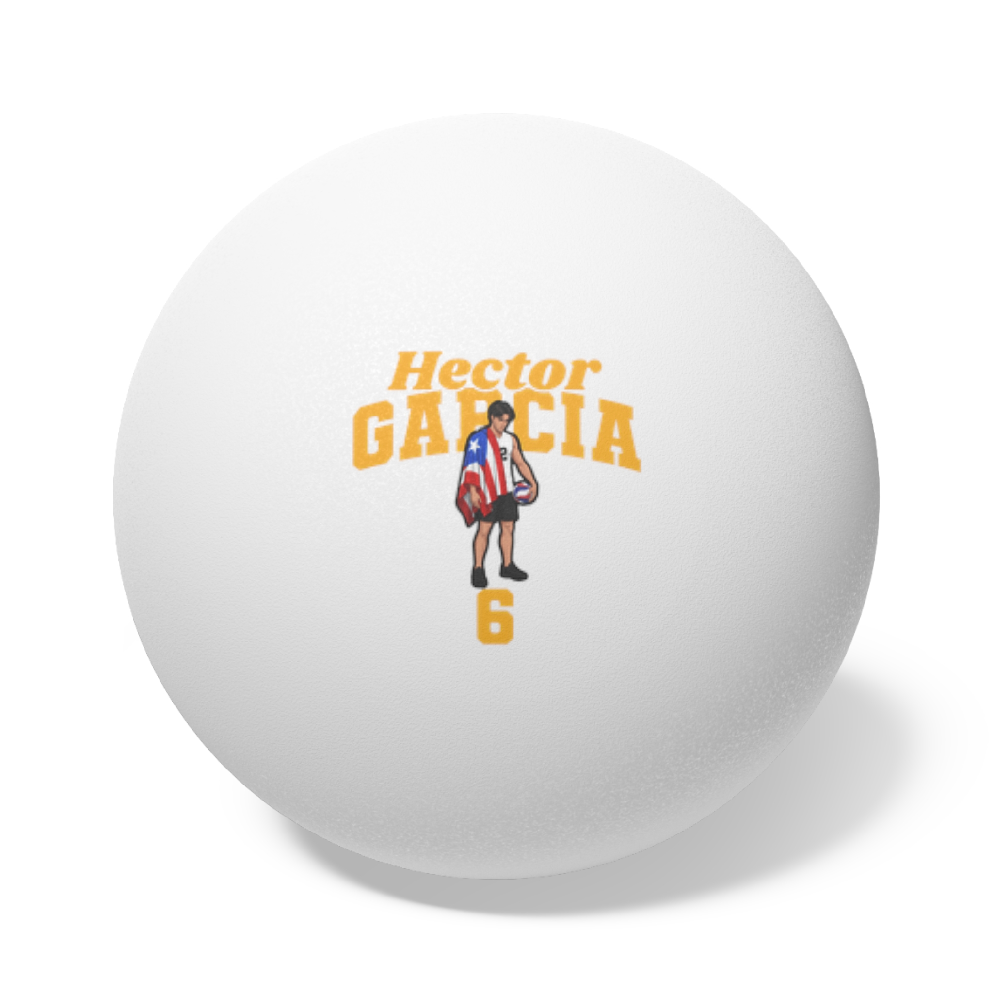 Ping Pong Balls, 6 pcs — character_signature_arch in White