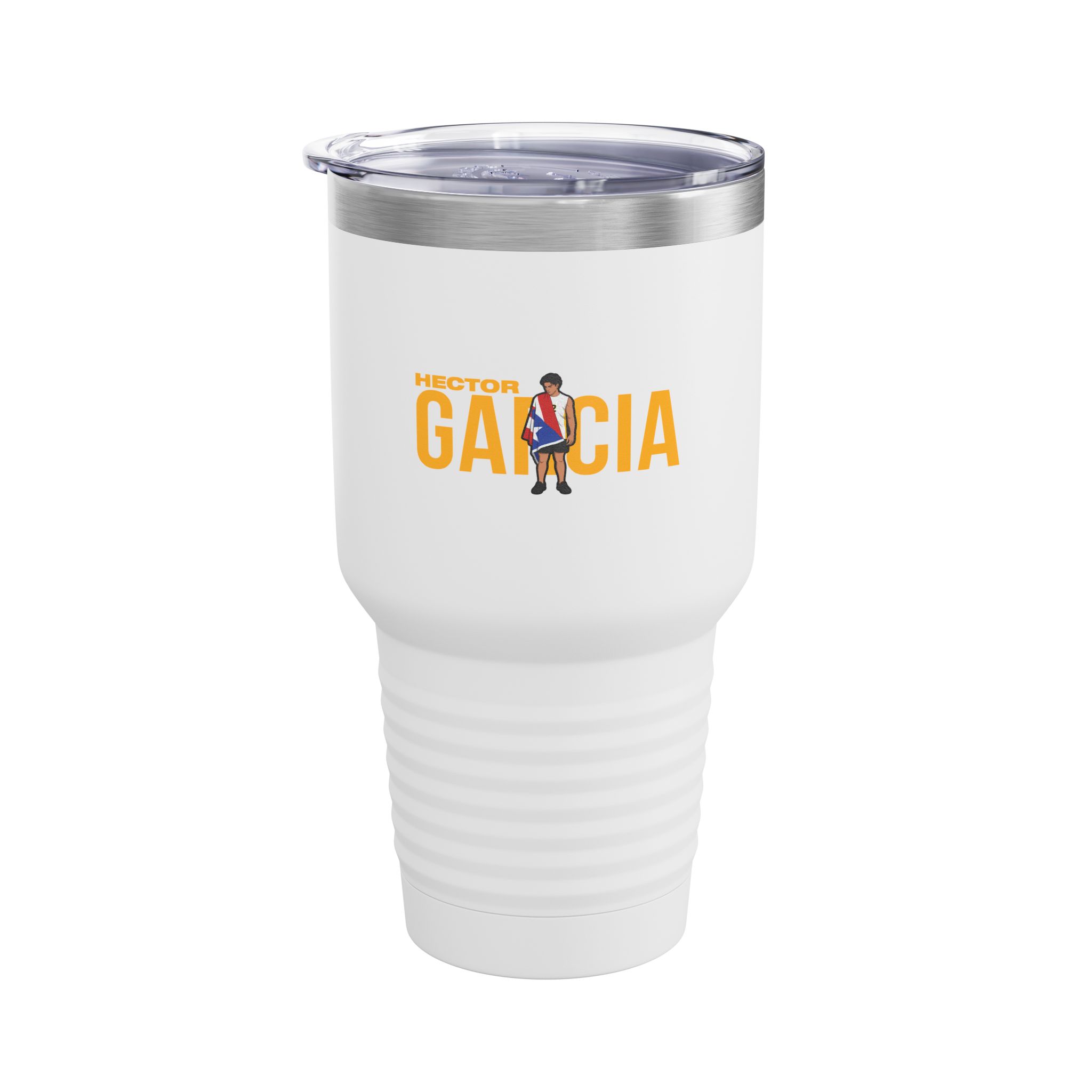 30oz Tumbler — character_player_name in White