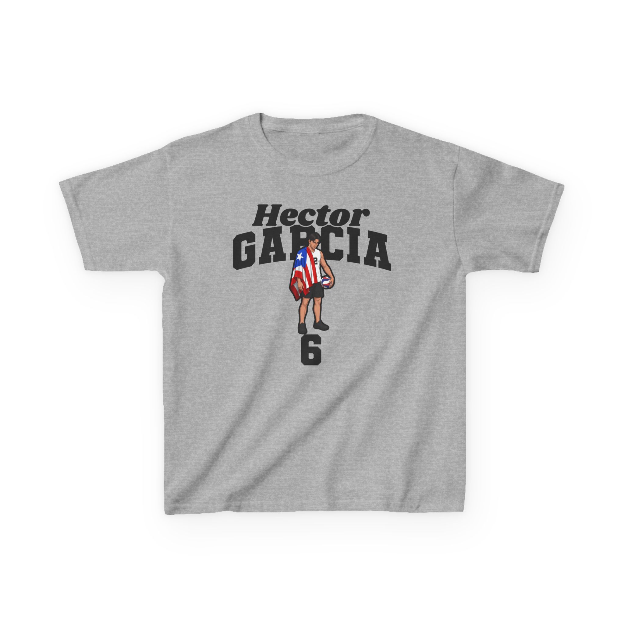 Youth Tee — character_signature_arch in Grey