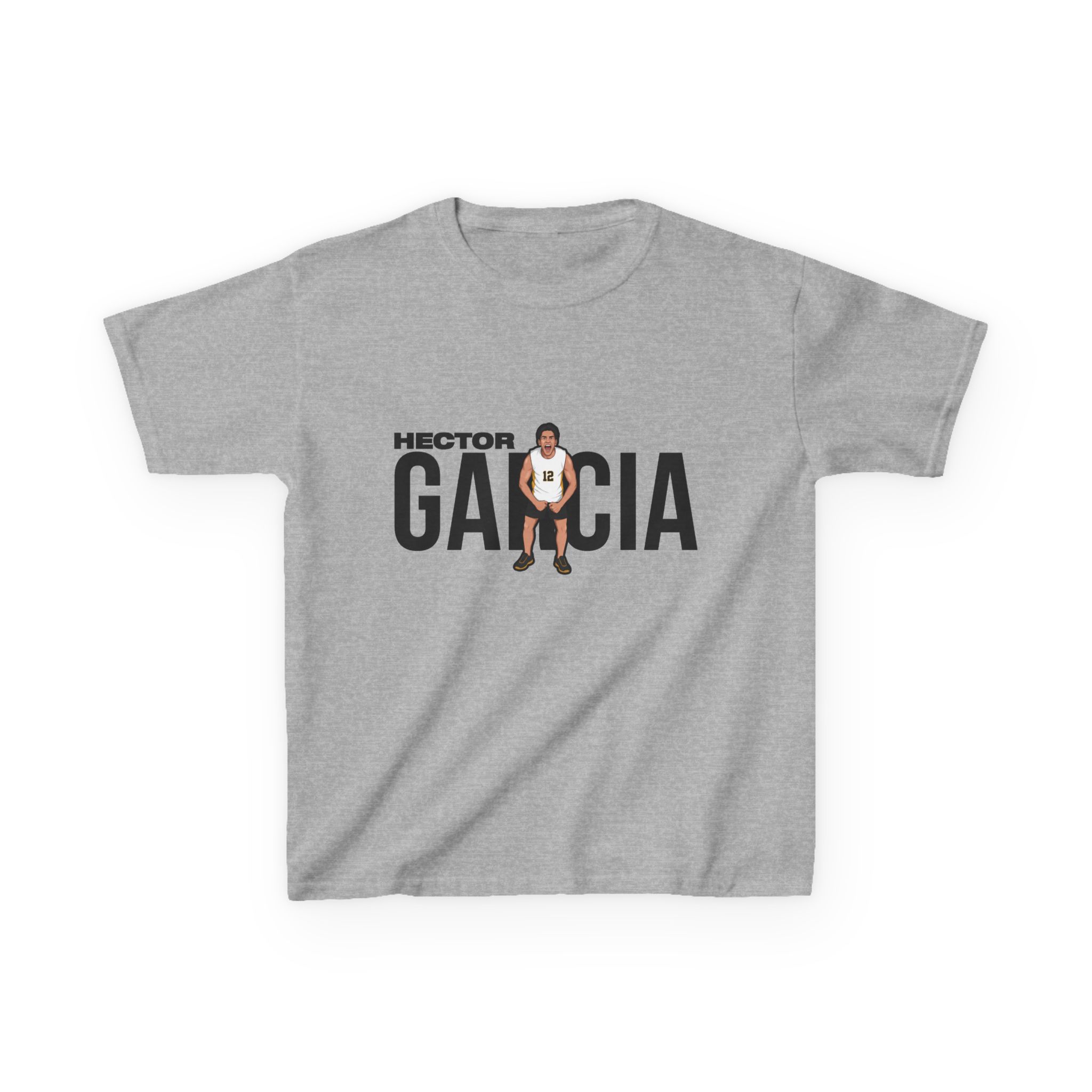 Youth Tee — character_player_name in Grey