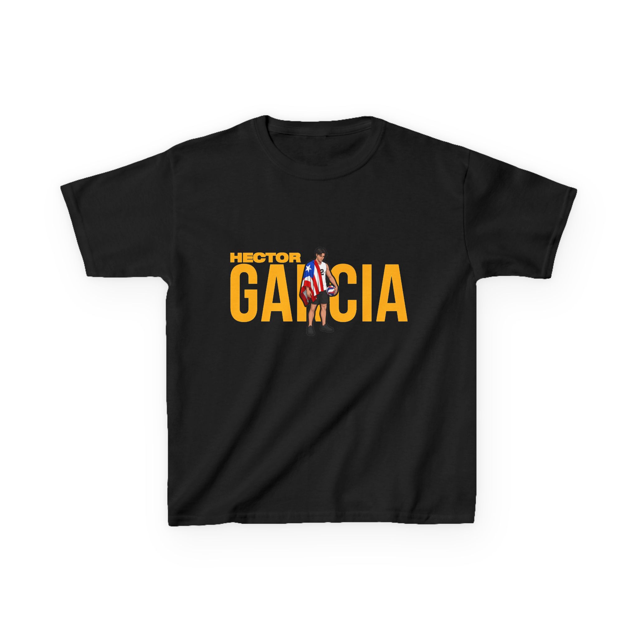 Youth Tee — character_player_name in Black