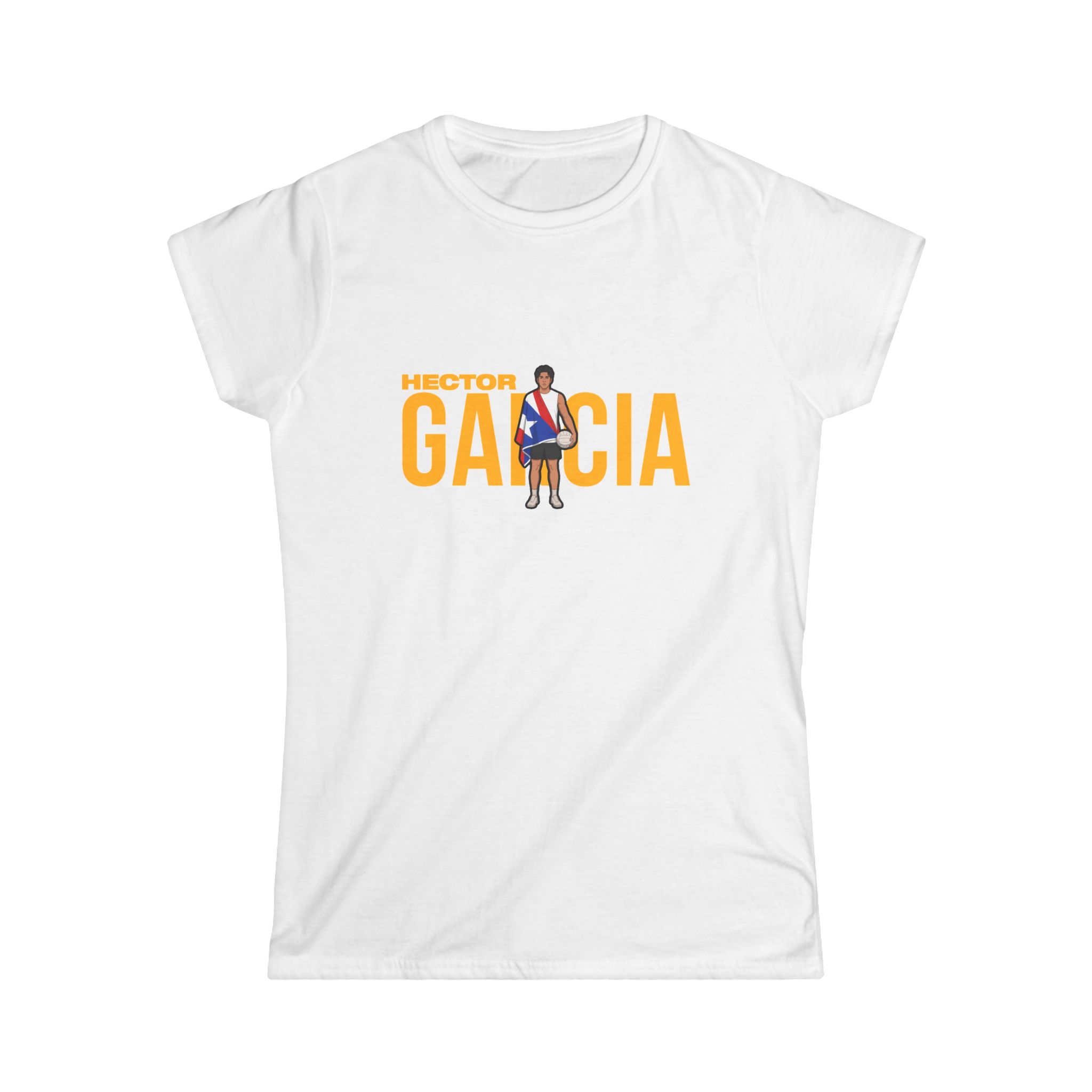 Women's Softstyle Tee — character_player_name in White