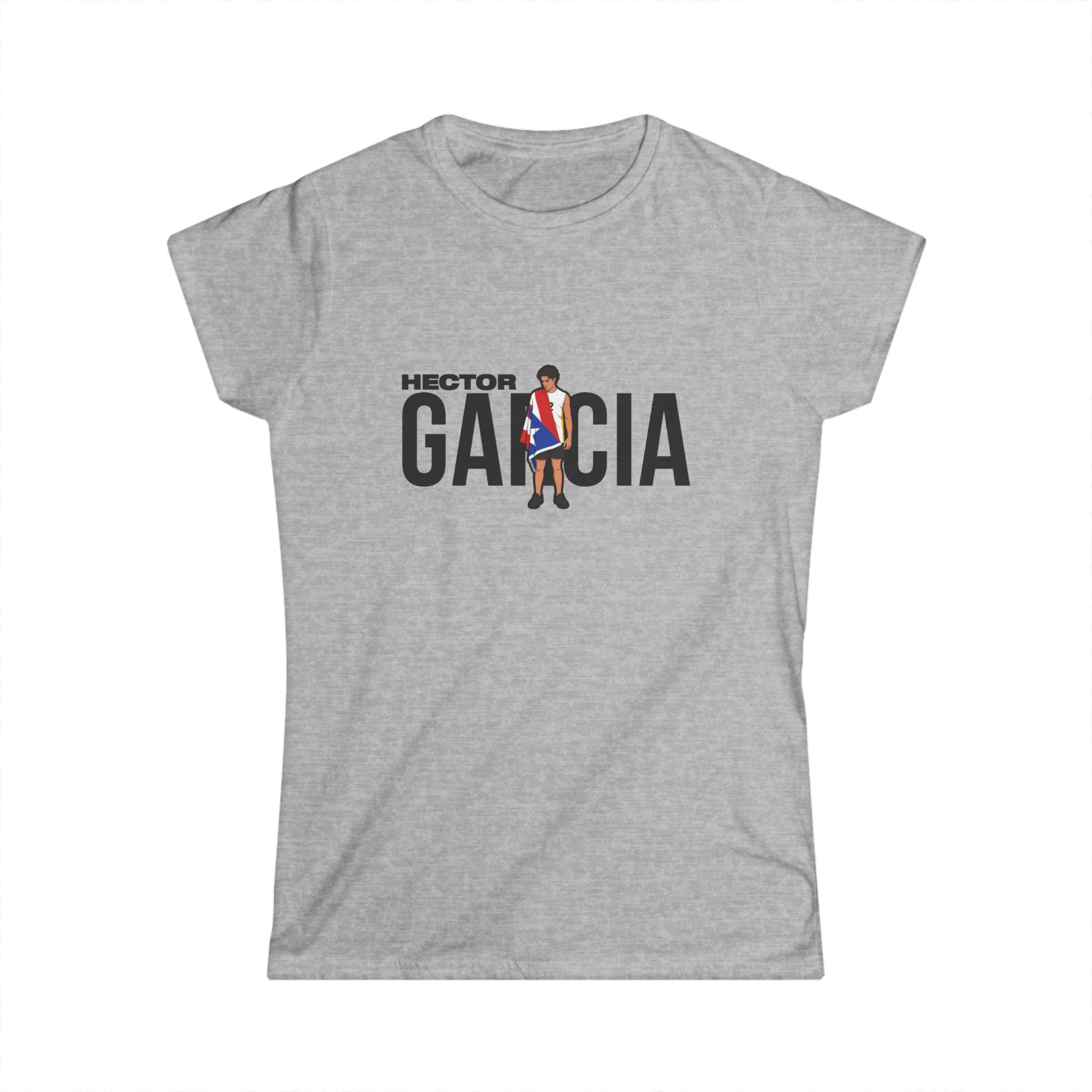 Women's Softstyle Tee — character_player_name in Grey