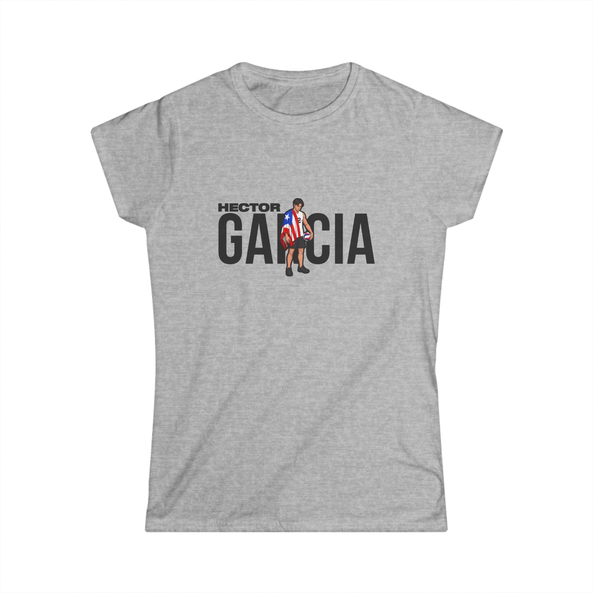 Women's Softstyle Tee — character_player_name in Grey