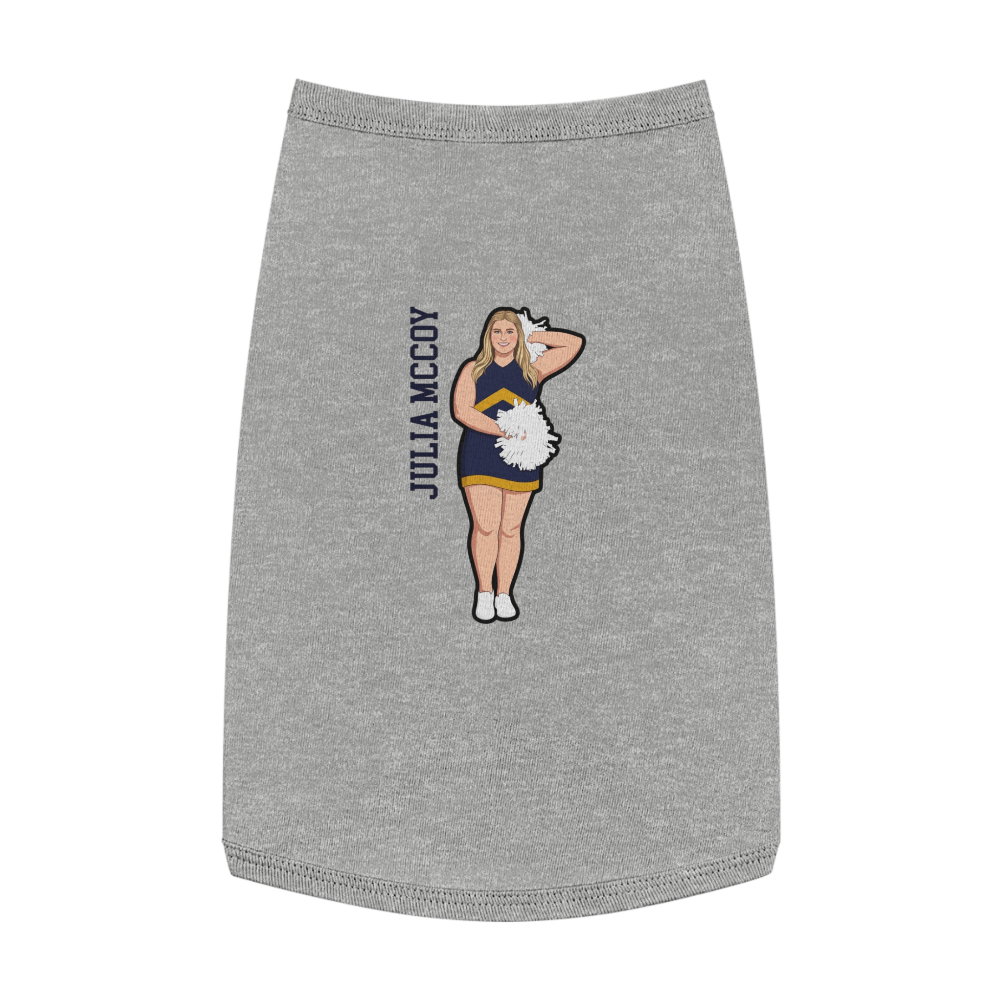 Pet Tank Top — character_name_vertical in White