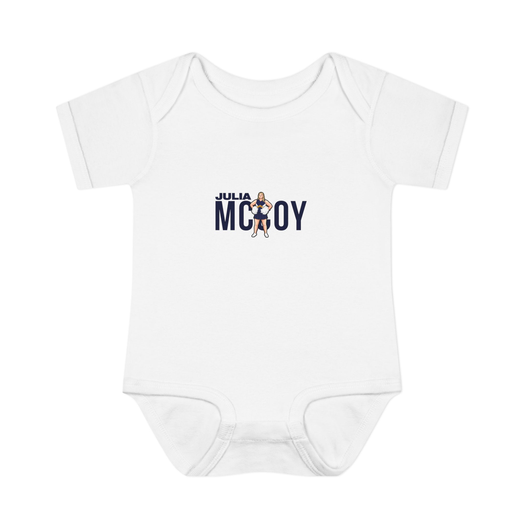 Baby Onesie — character_player_name in White