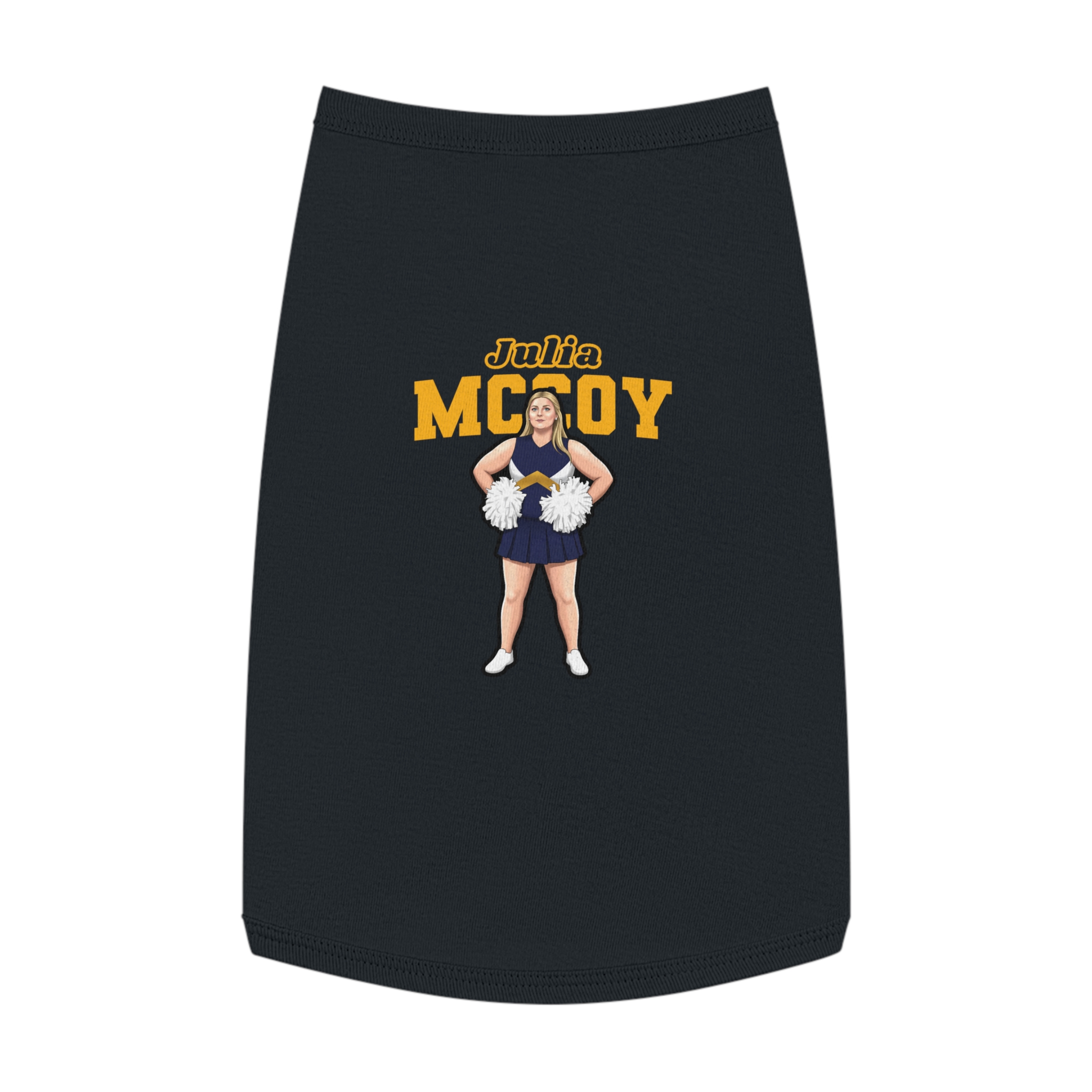 Pet Tank Top — character_name_arch in Black