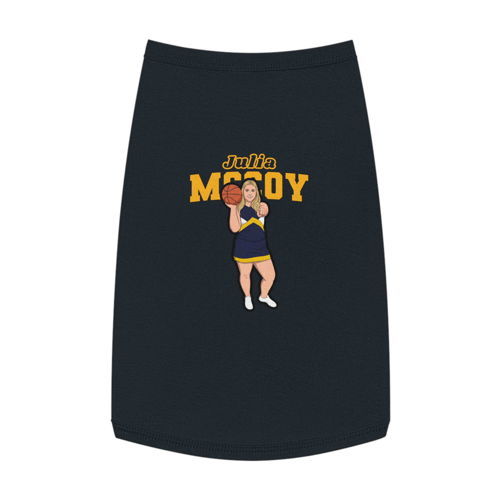 Pet Tank Top — character_name_arch in Black