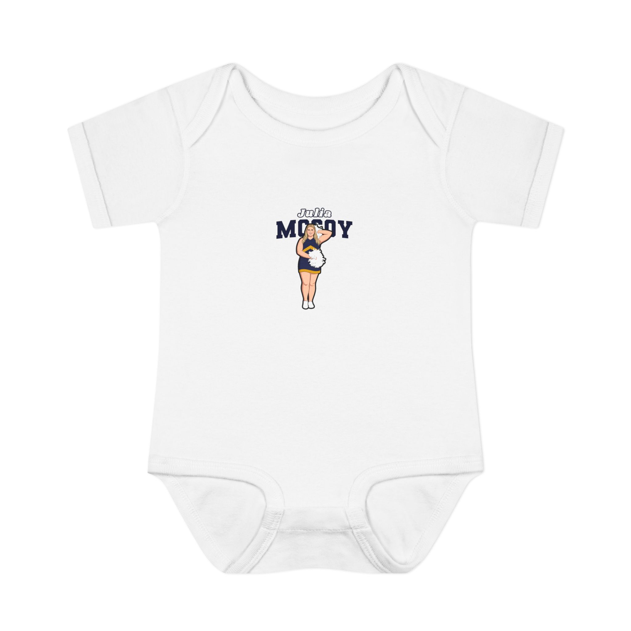 Baby Onesie — character_name_arch in White