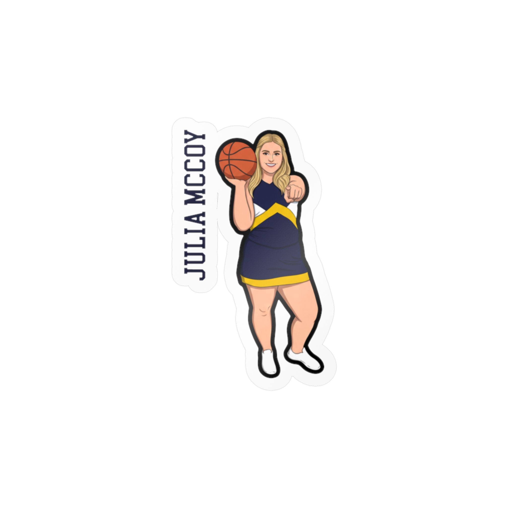 Vinyl Sticker — character_name_vertical in Classic