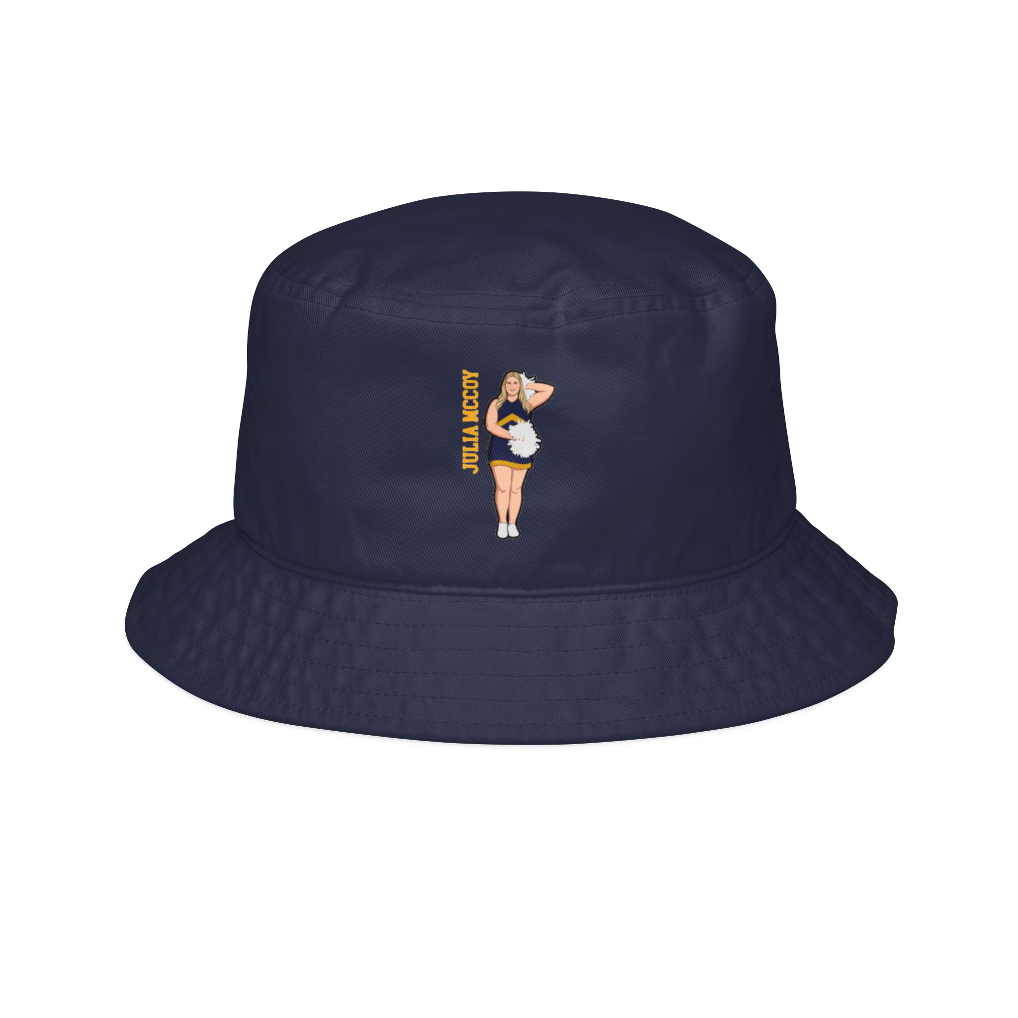 Bucket Hat — character_name_vertical in Navy