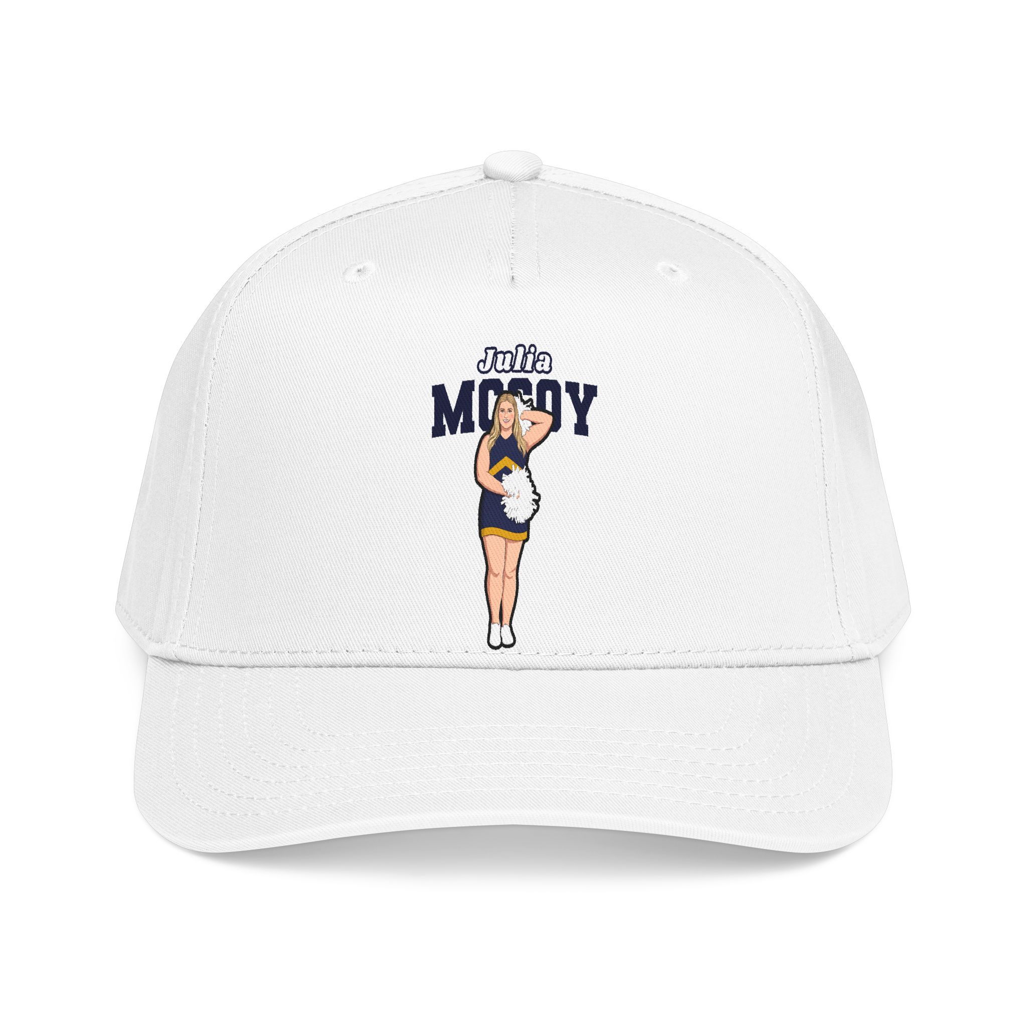 Baseball Cap — character_name_arch in White
