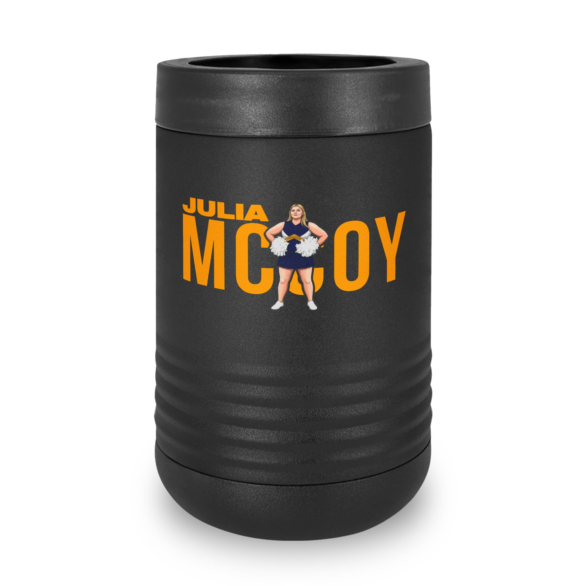 Stainless Can Cooler — character_player_name in Black