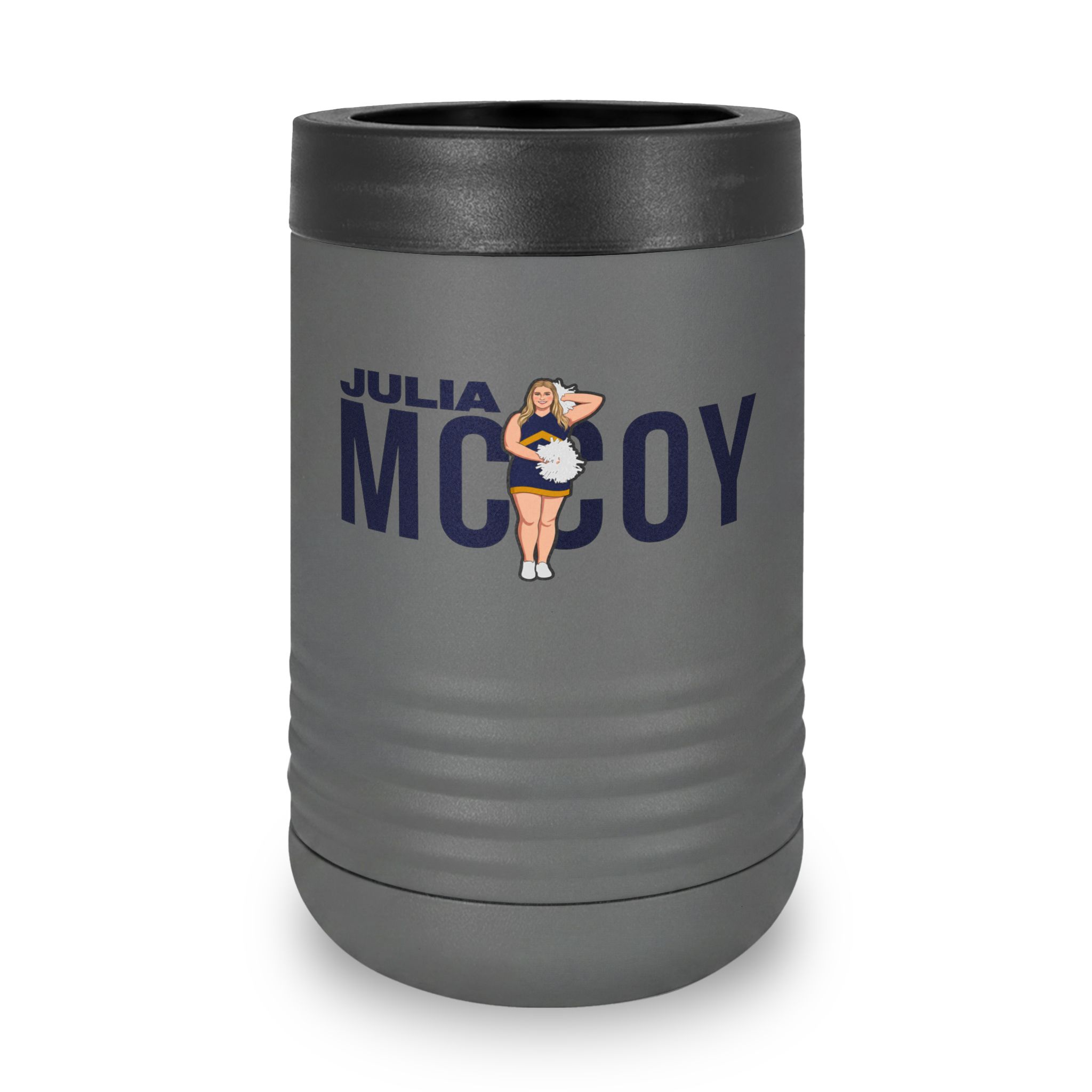 Stainless Can Cooler — character_player_name in Grey