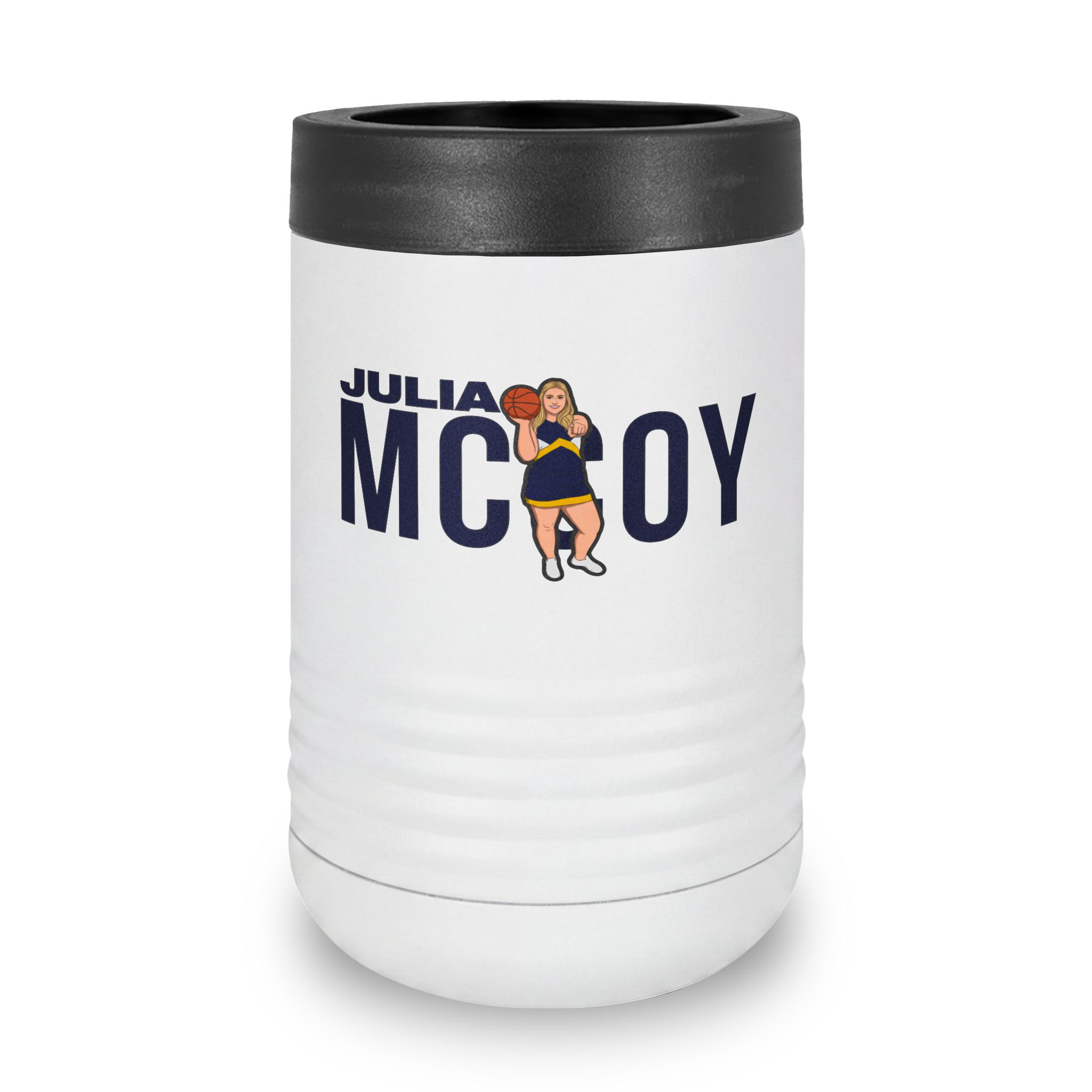 Stainless Can Cooler — character_player_name in White