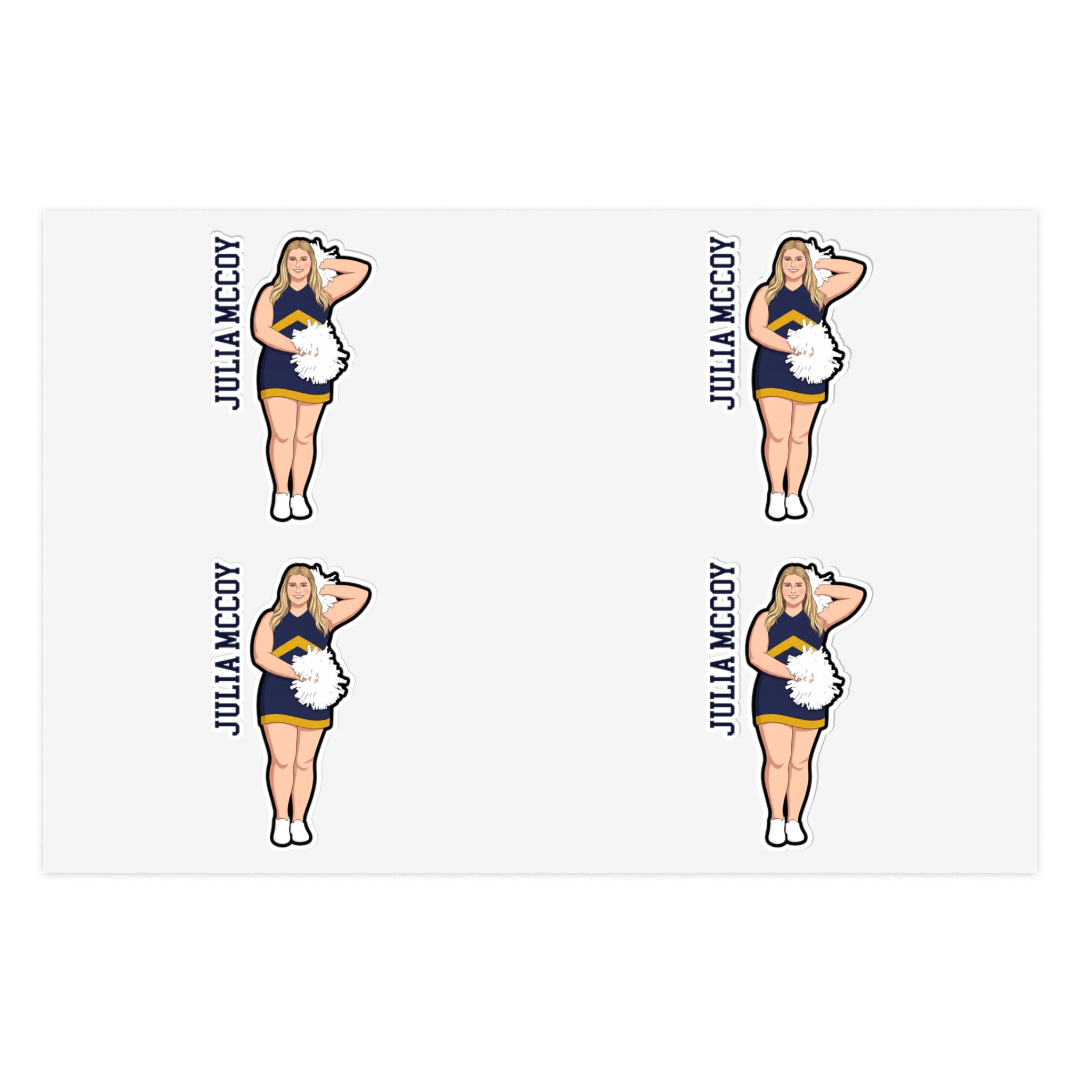 Sticker Sheet — character_name_vertical in Classic