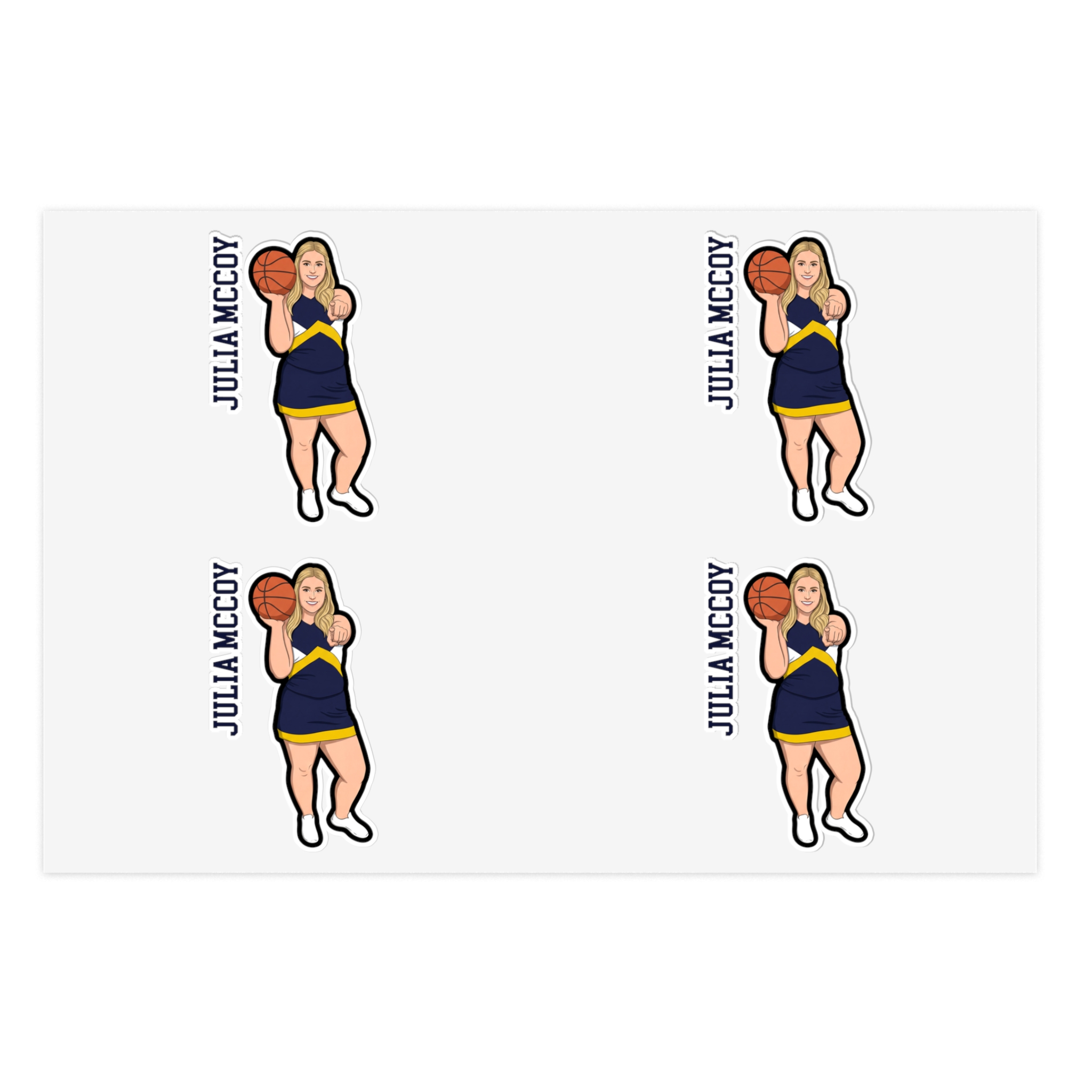 Sticker Sheet — character_name_vertical in Classic