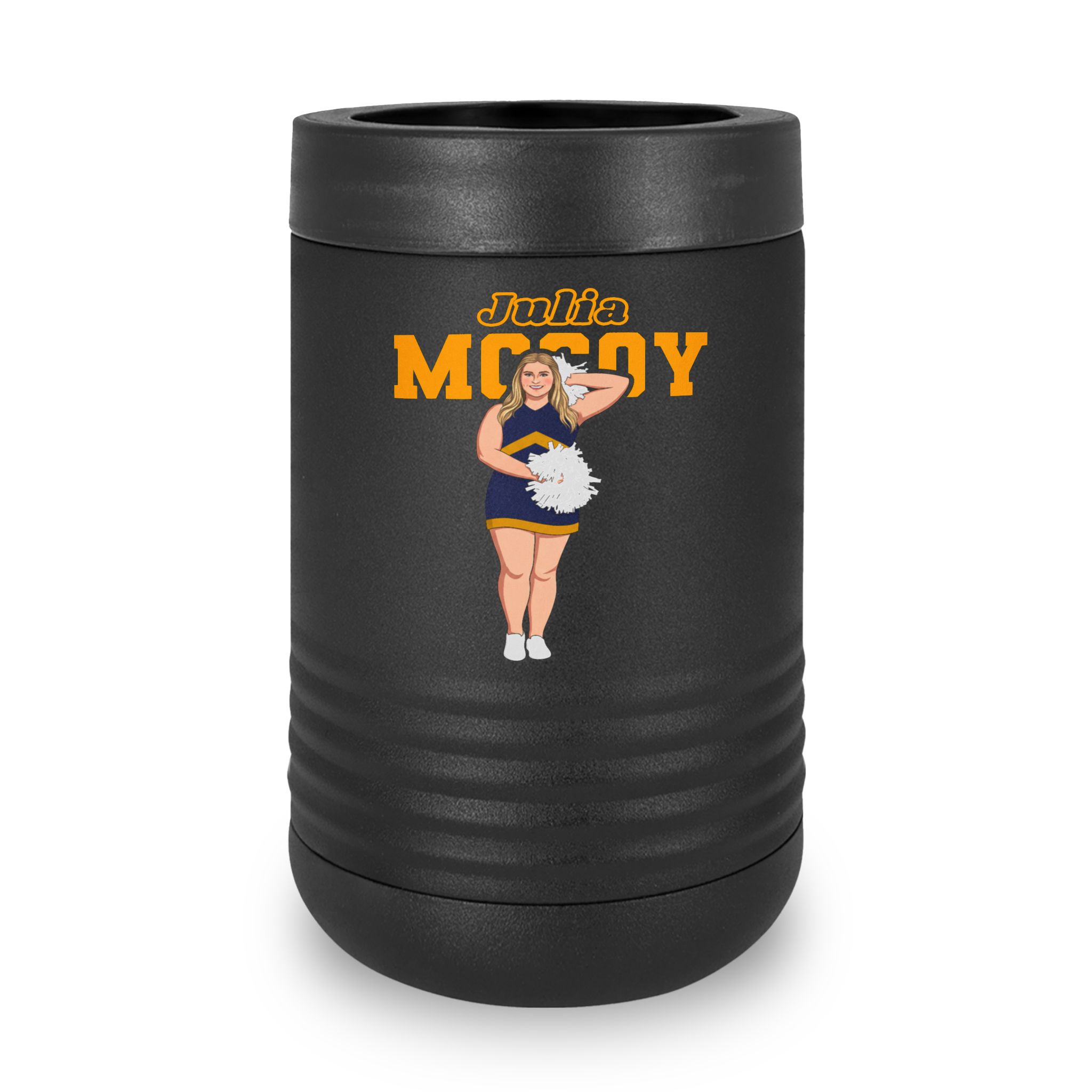 Stainless Can Cooler — character_name_arch in Black