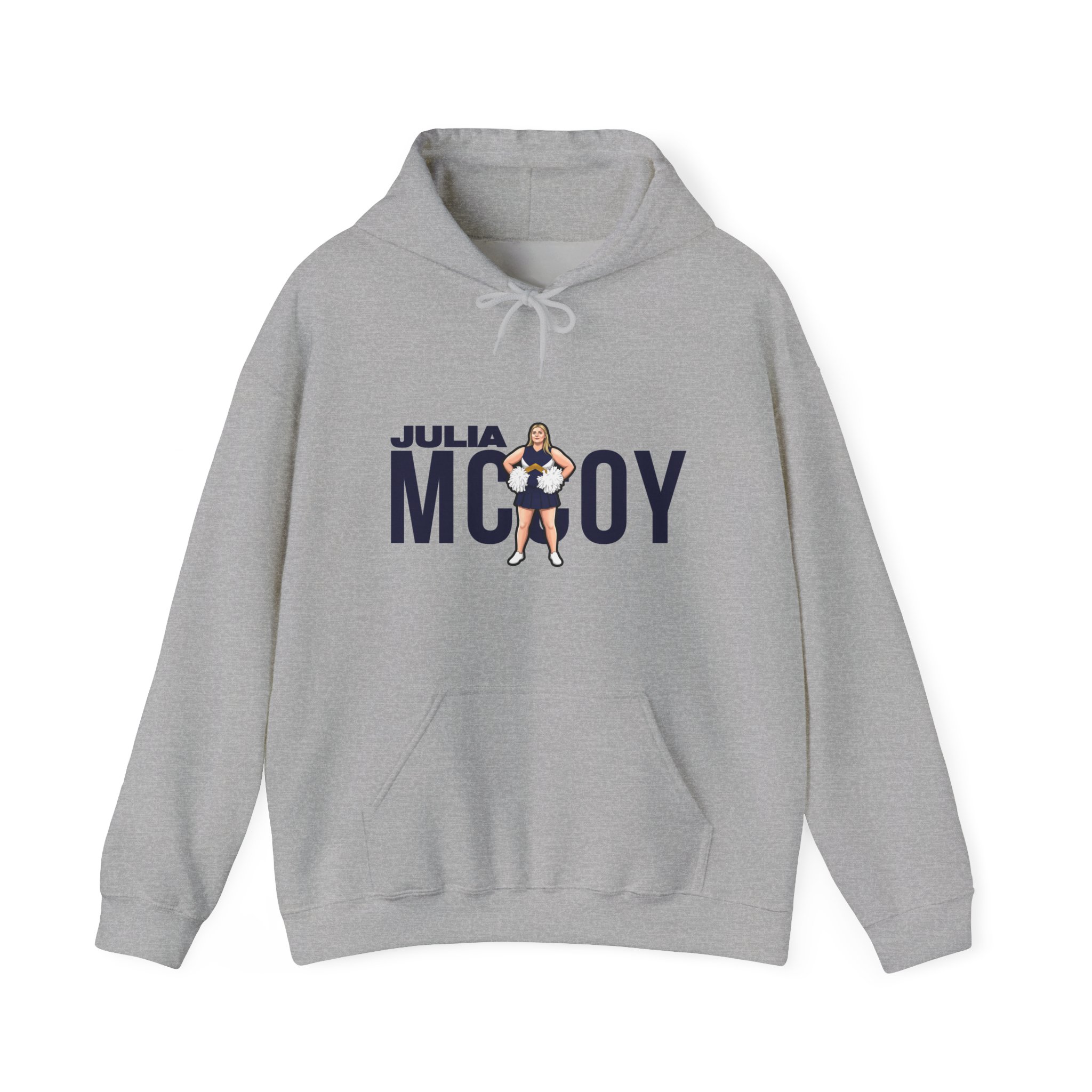 Hoodie — character_player_name in Grey