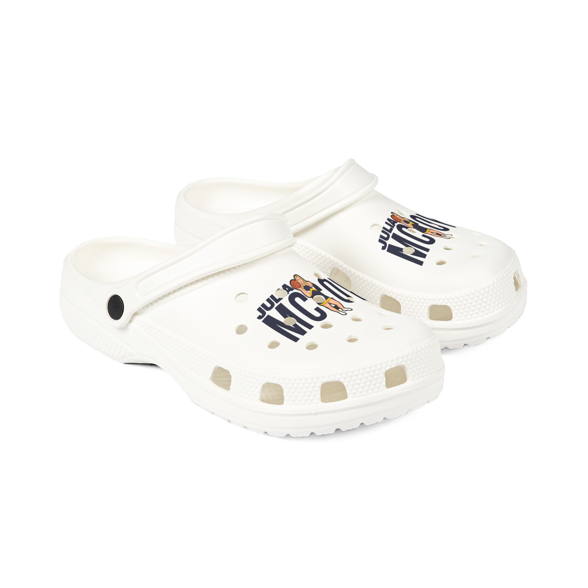 Rubber Clogs — character_player_name in White