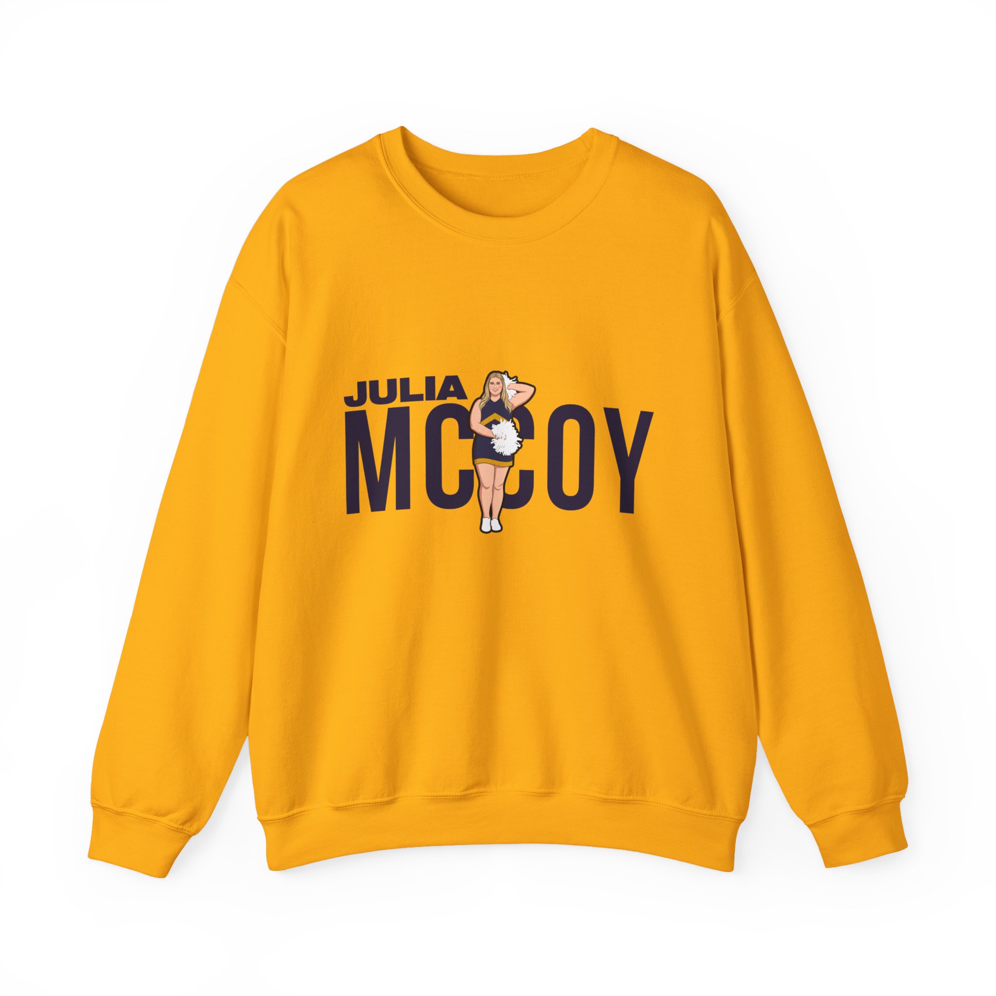Crewneck Sweatshirt — character_player_name in Gold