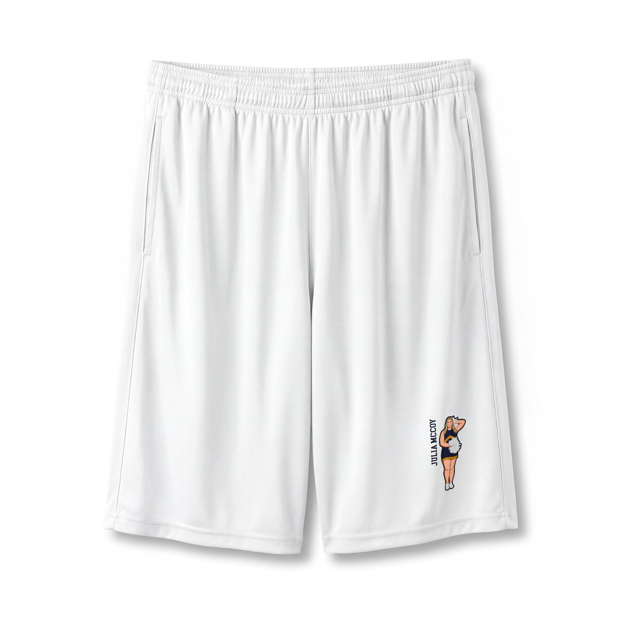 Shorts — character_name_vertical in White